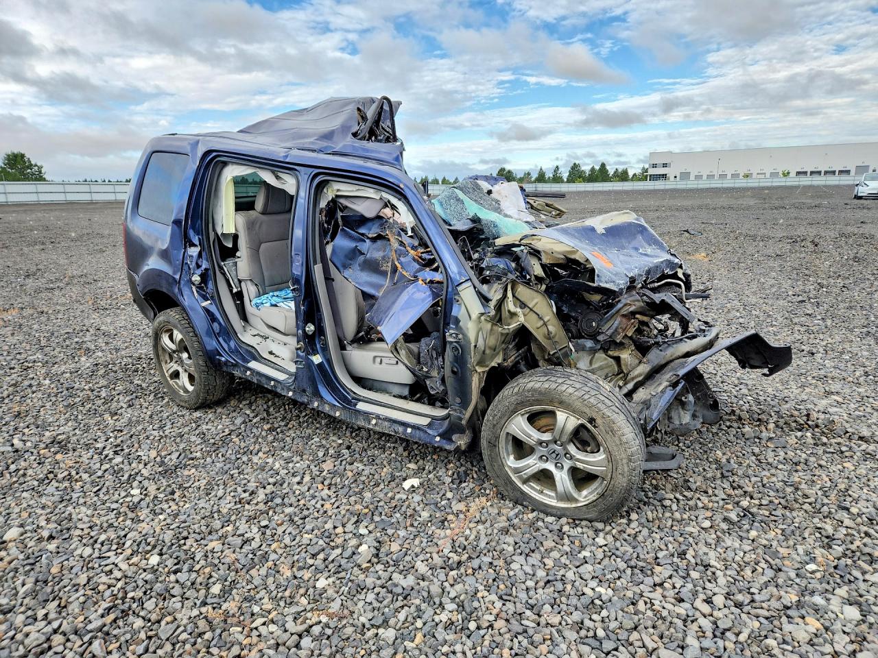 2015 Honda Pilot Exl Blue vin: 5FNYF4H50FB045684