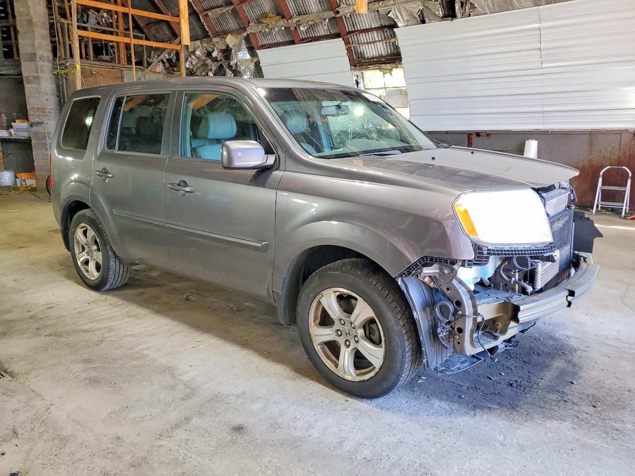 2015 Honda Pilot Exl Gray vin: 5FNYF4H50FB048259