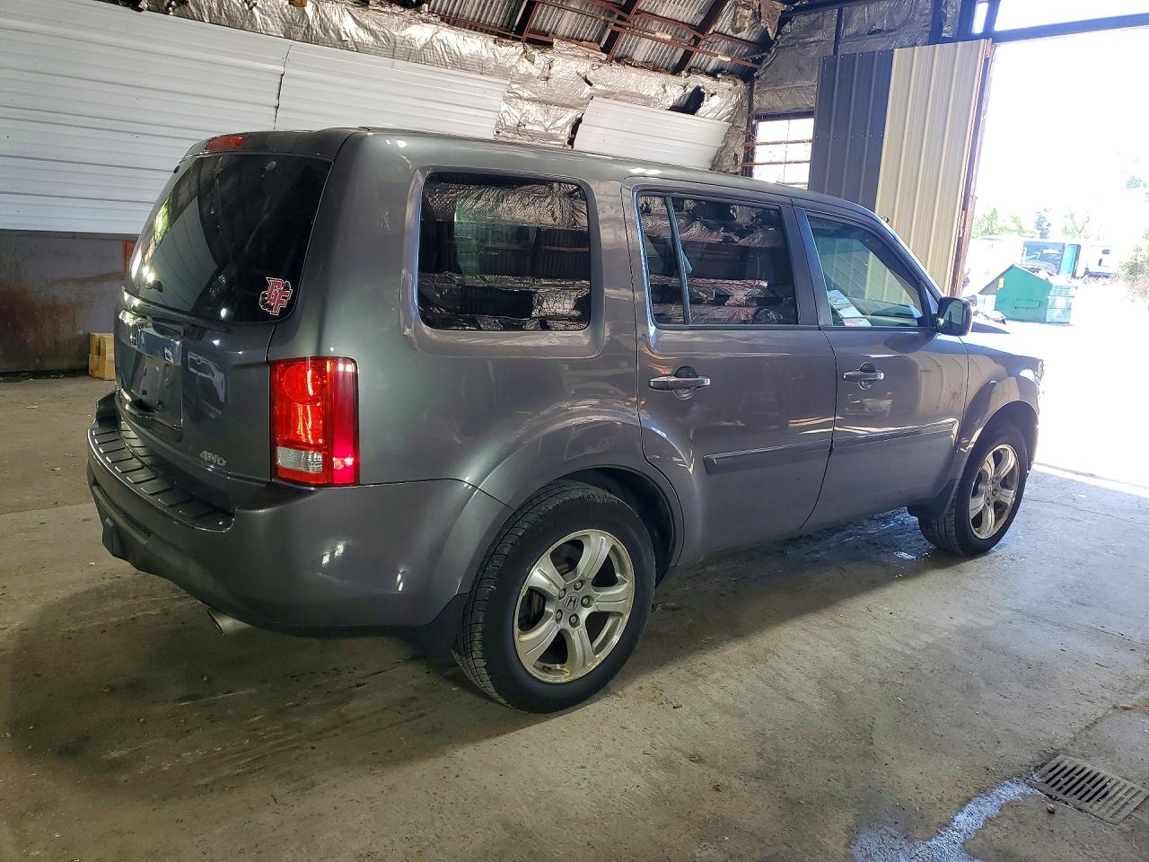 2015 Honda Pilot Exl Gray vin: 5FNYF4H50FB048259