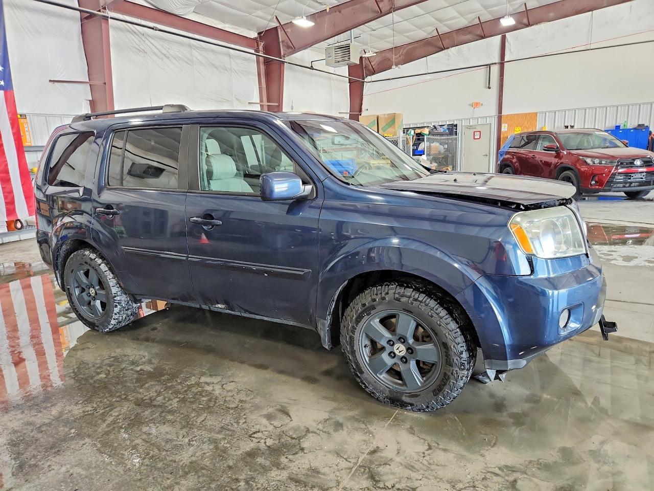 2011 Honda Pilot Exl Blue vin: 5FNYF4H51BB006399