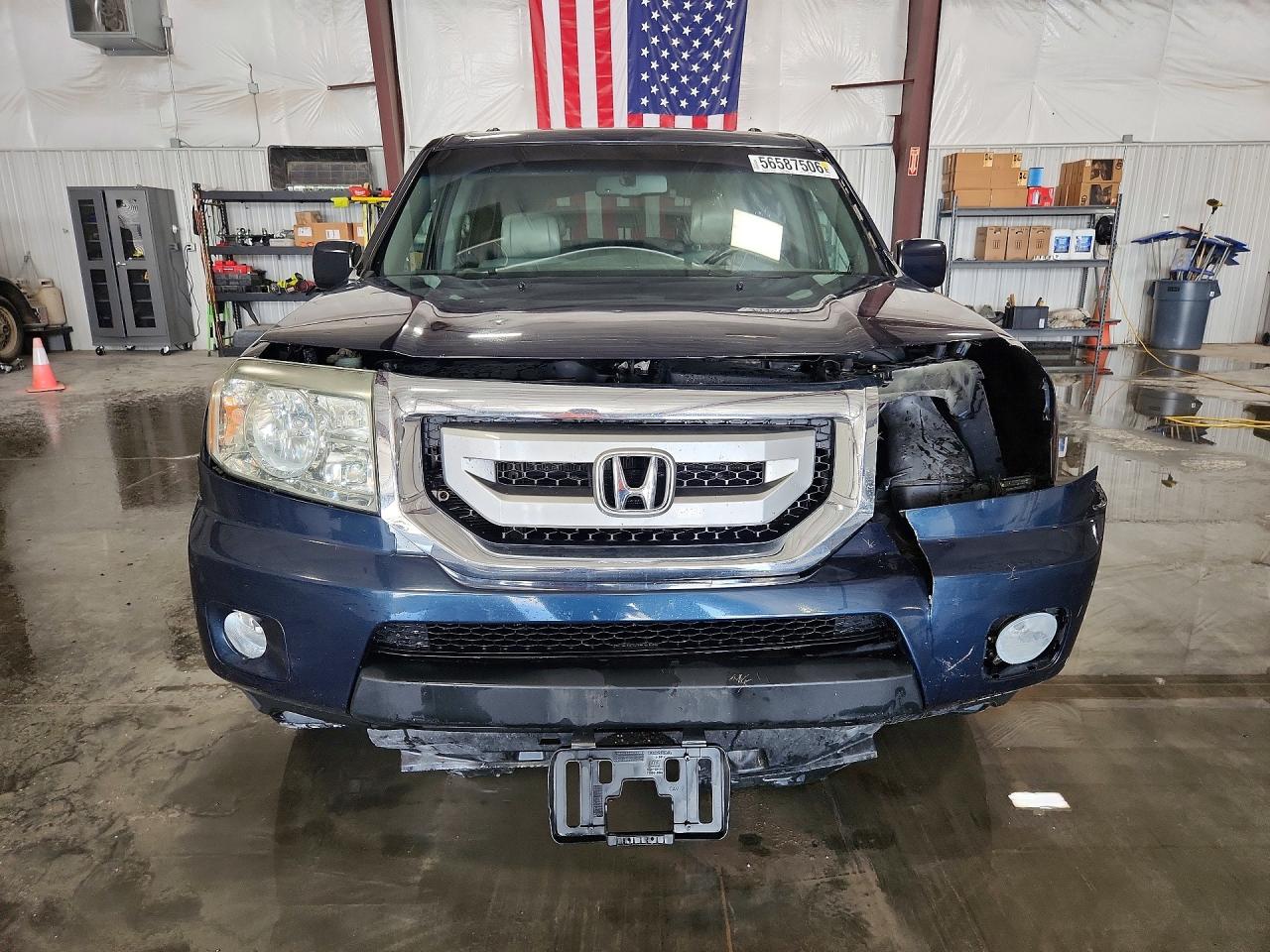 2011 Honda Pilot Exl Blue vin: 5FNYF4H51BB006399
