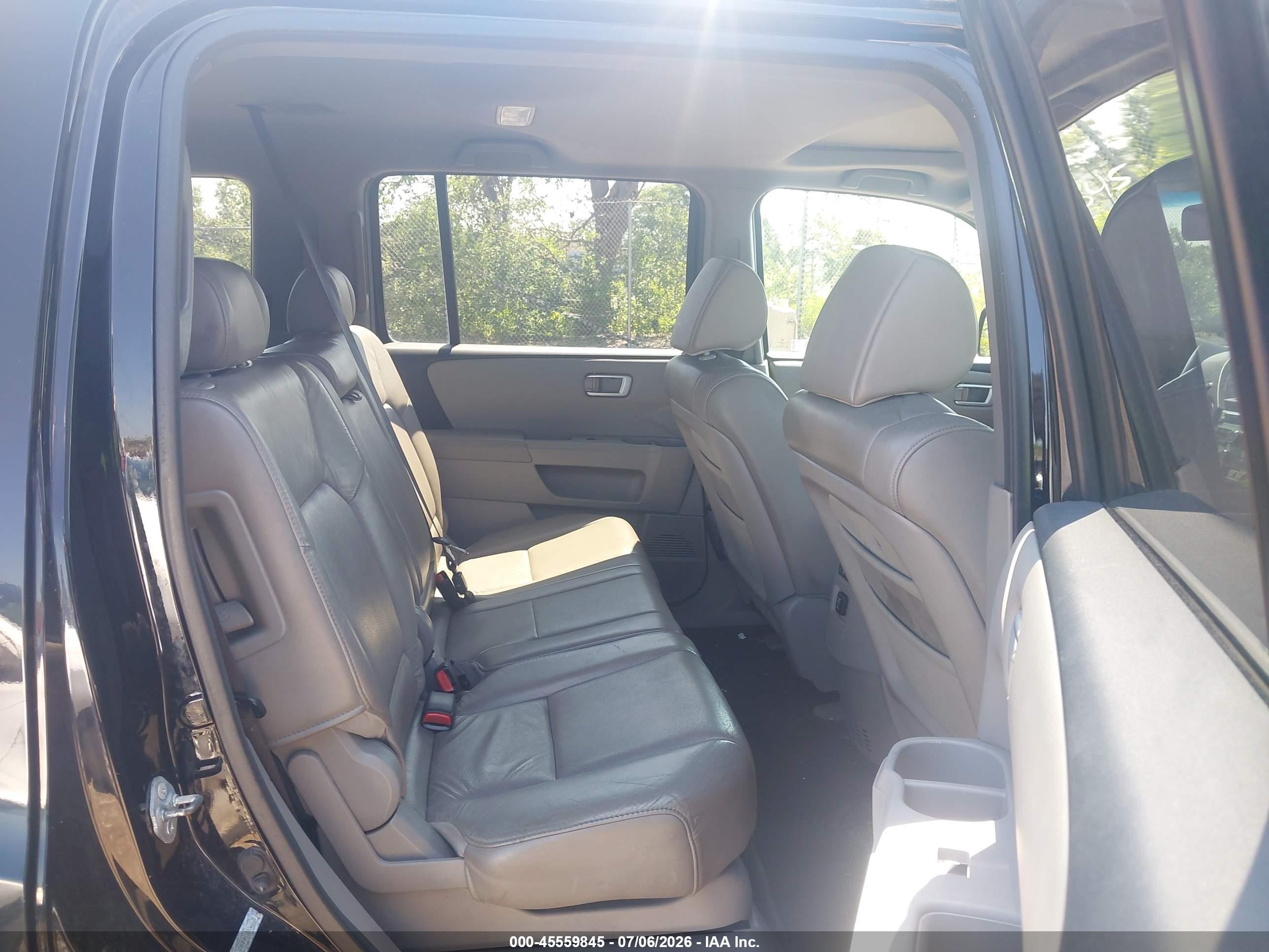2011 Honda Pilot Ex-l Black vin: 5FNYF4H51BB018620