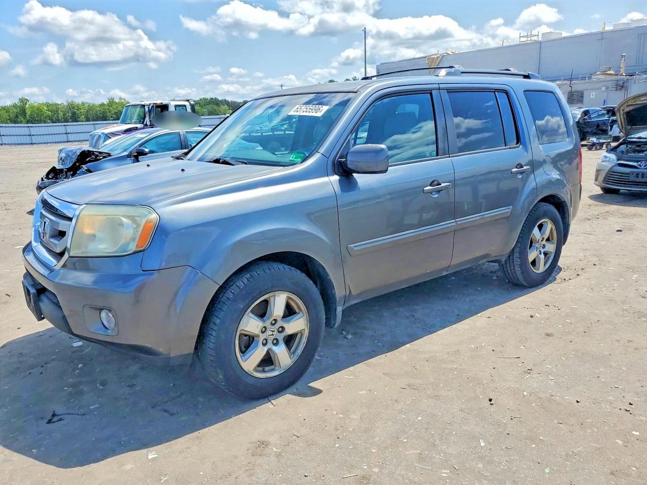 2011 Honda Pilot Exl Gray vin: 5FNYF4H51BB042268