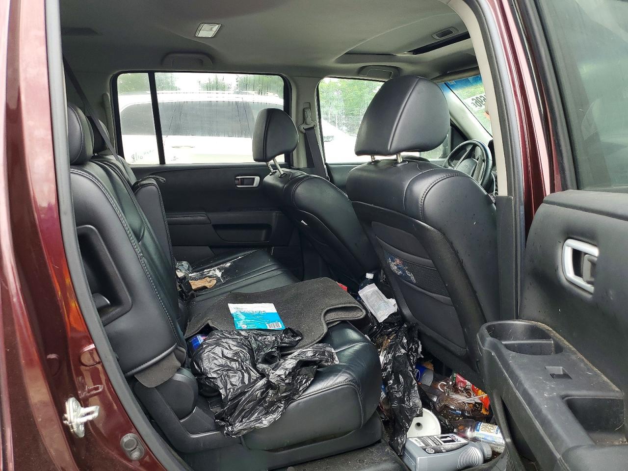 2011 Honda Pilot Exl Burgundy vin: 5FNYF4H51BB060835
