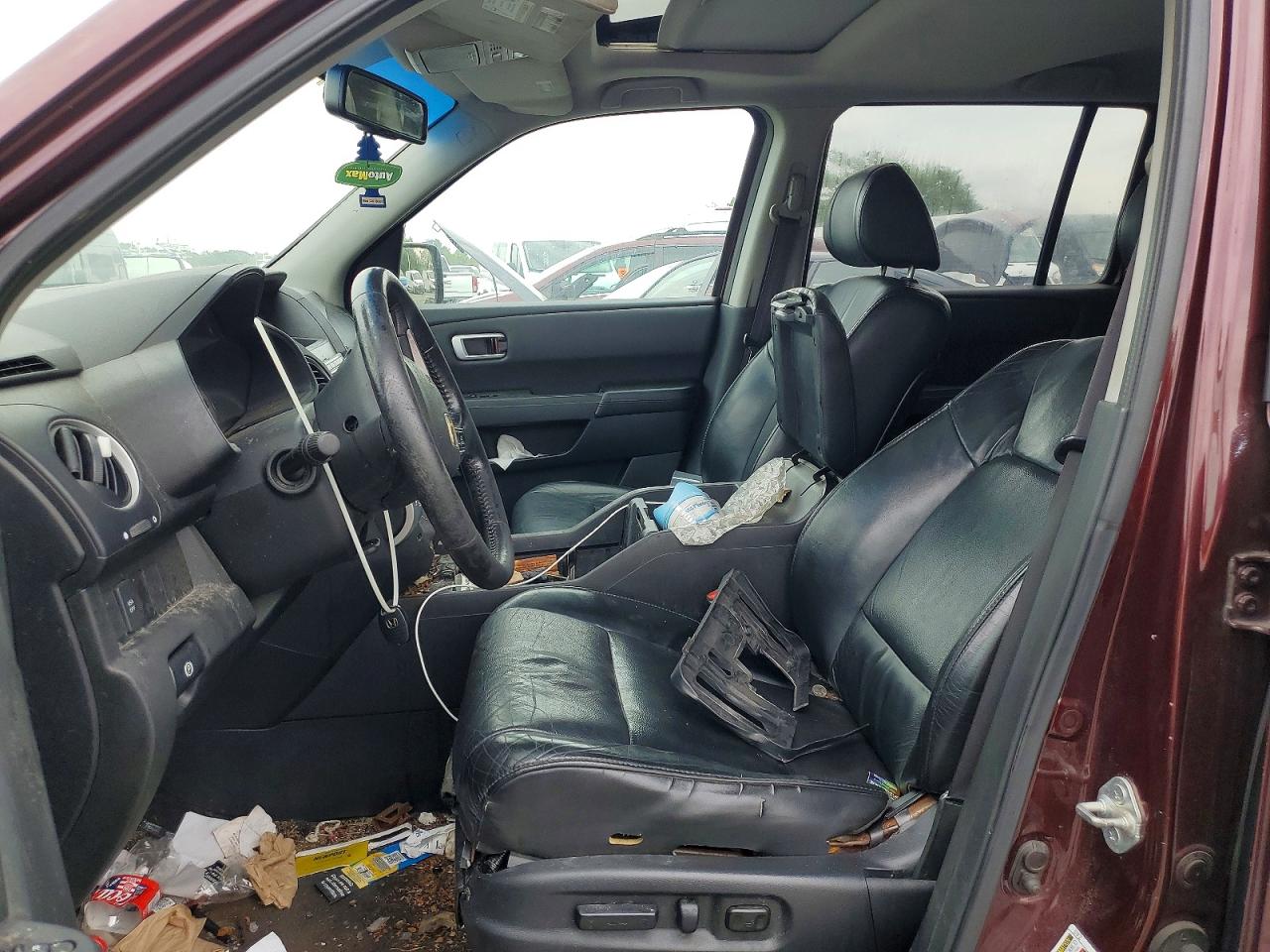 2011 Honda Pilot Exl Burgundy vin: 5FNYF4H51BB060835