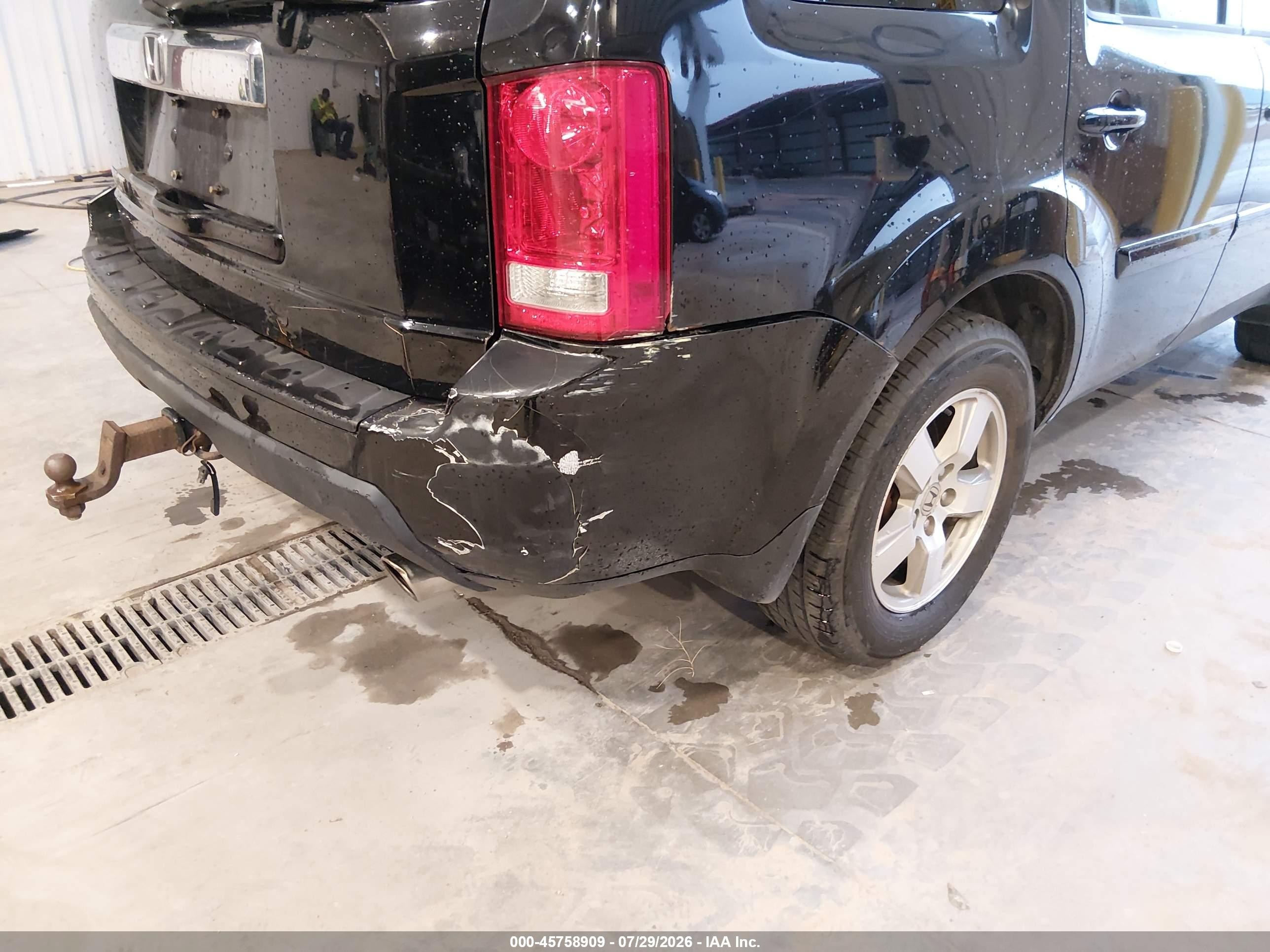 2011 Honda Pilot Ex-l Black vin: 5FNYF4H51BB063119