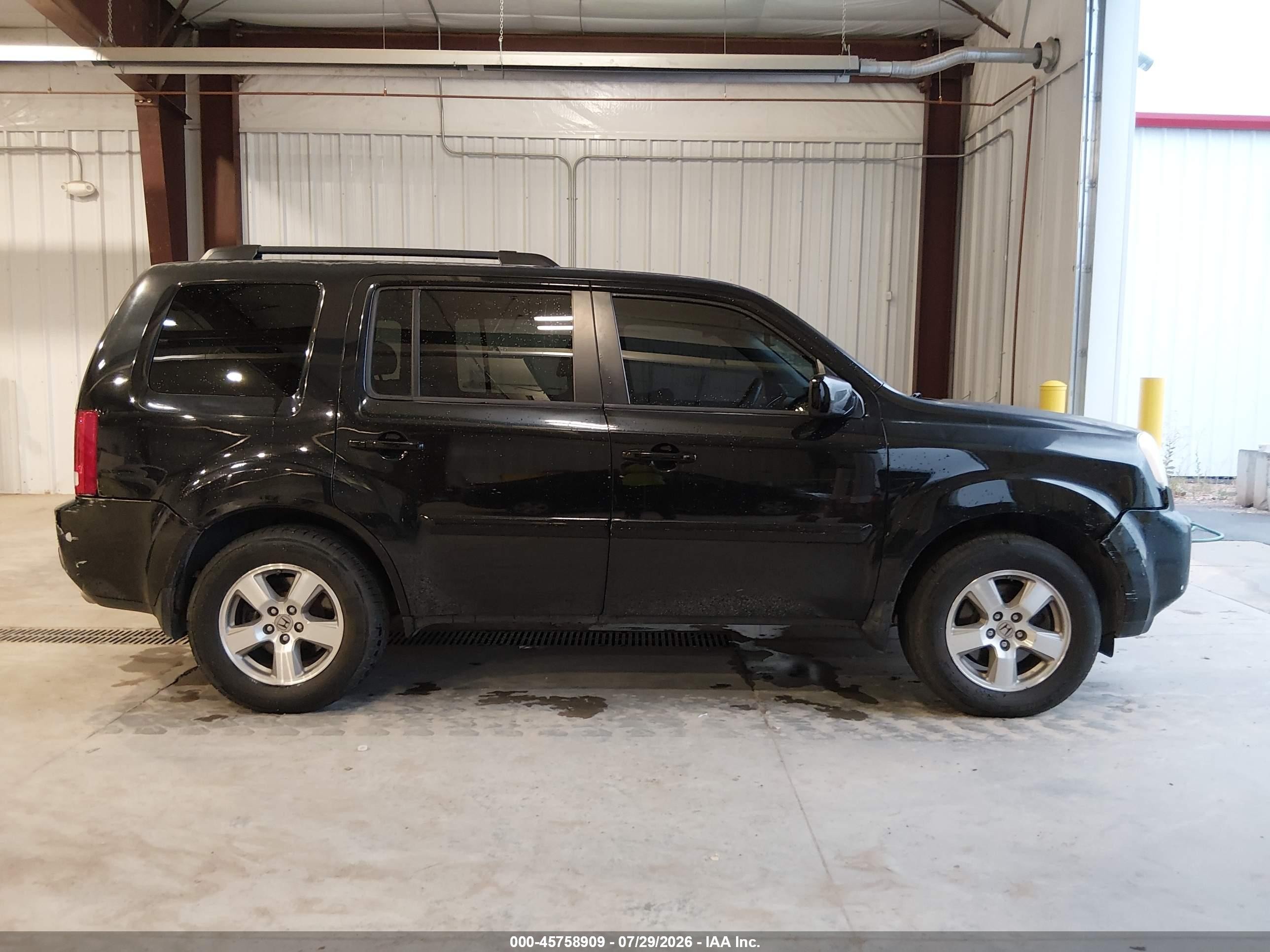 2011 Honda Pilot Ex-l Black vin: 5FNYF4H51BB063119