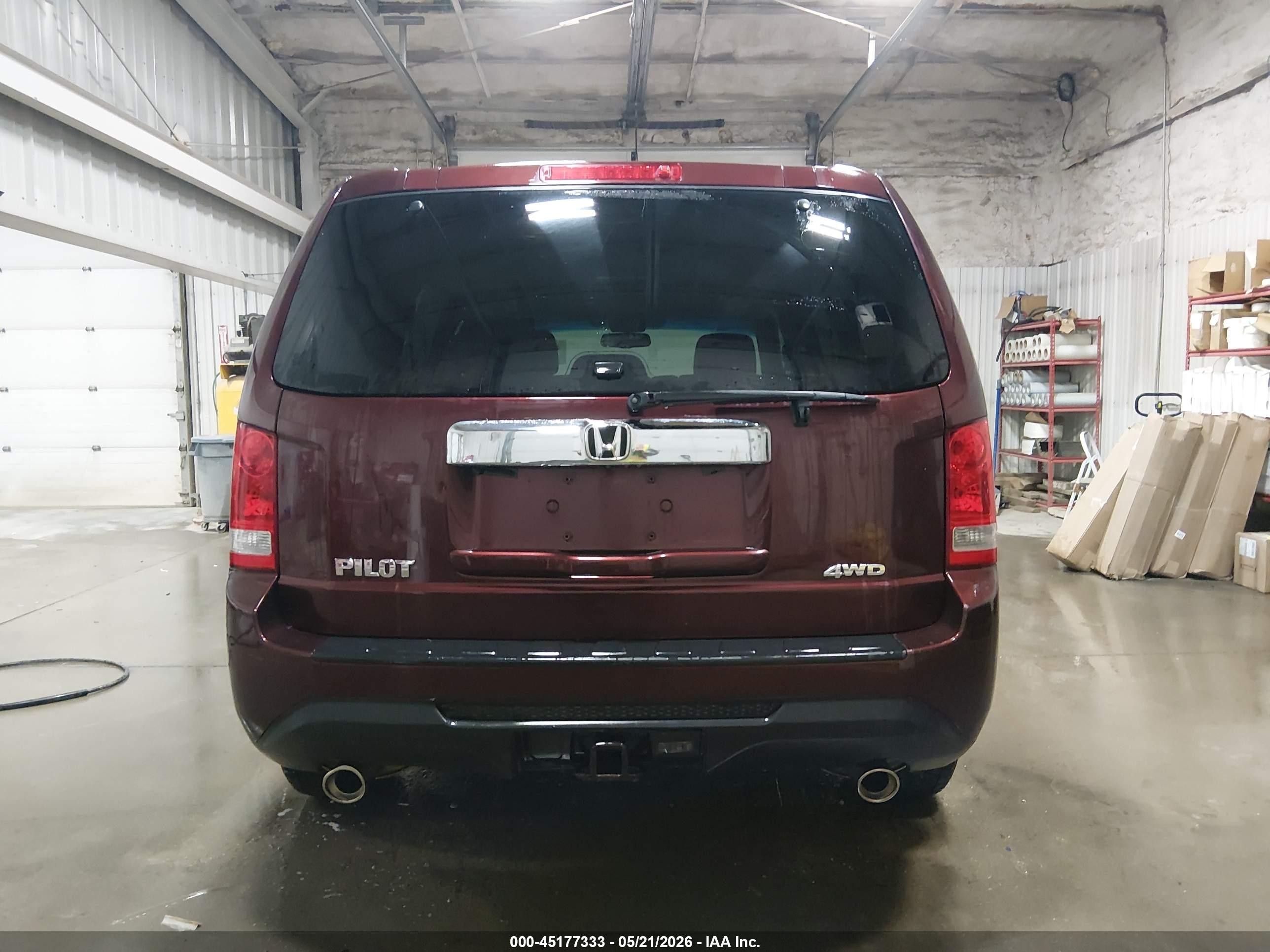 2012 Honda Pilot Ex-l Черный vin: 5FNYF4H51CB018666