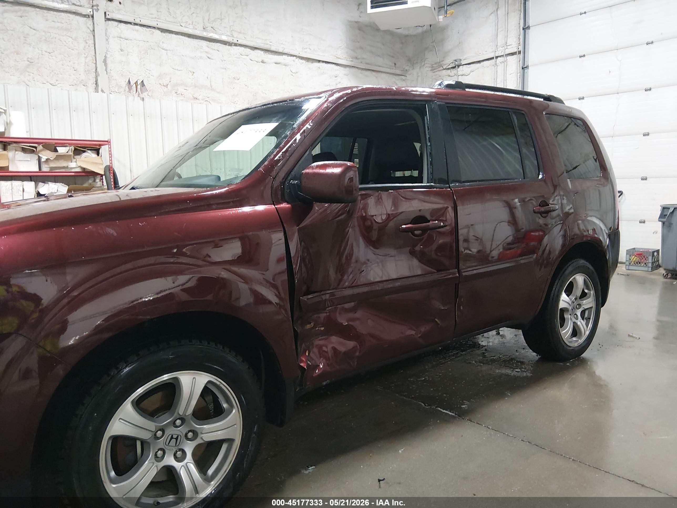 2012 Honda Pilot Ex-l Черный vin: 5FNYF4H51CB018666