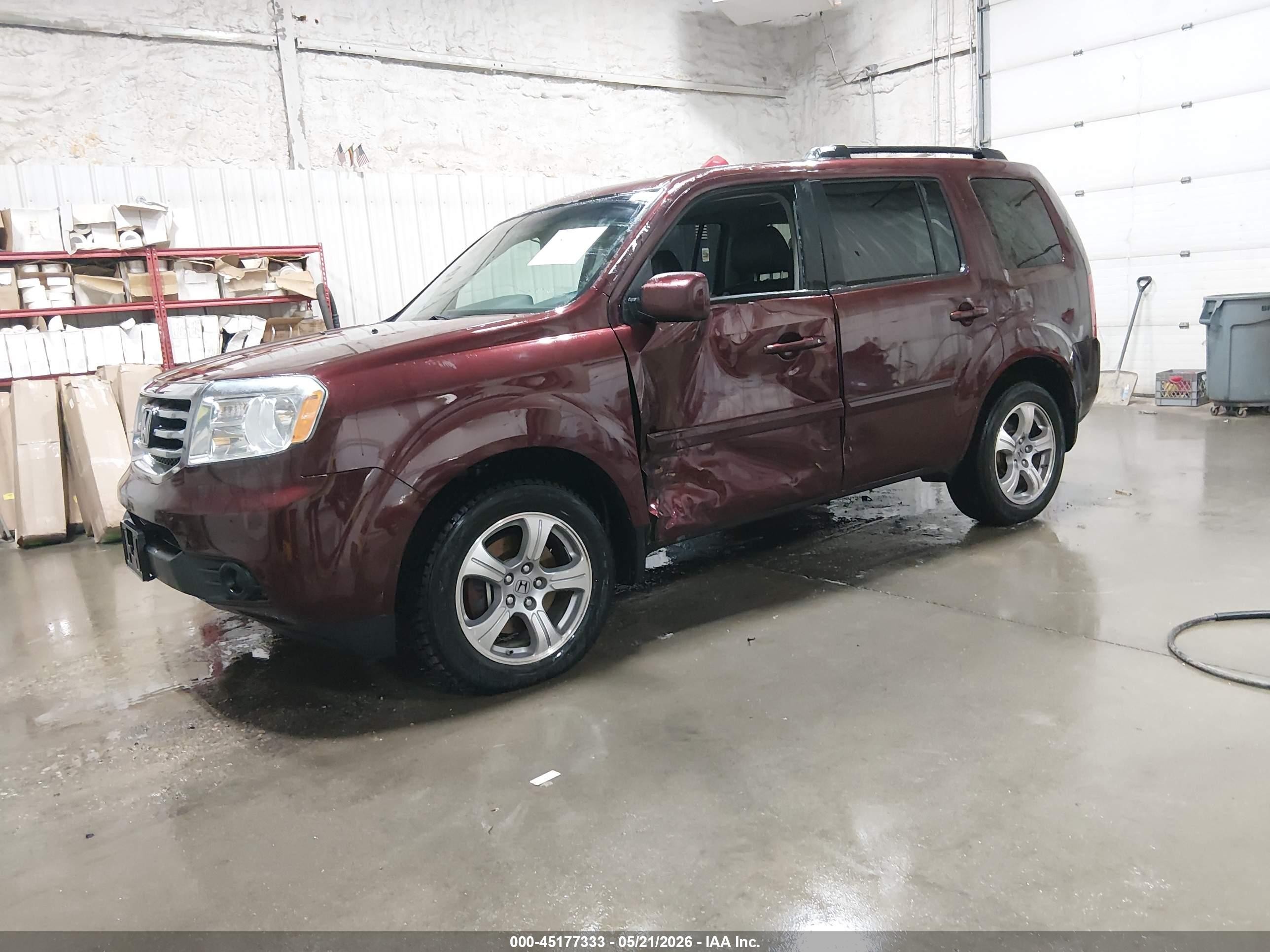 2012 Honda Pilot Ex-l Черный vin: 5FNYF4H51CB018666