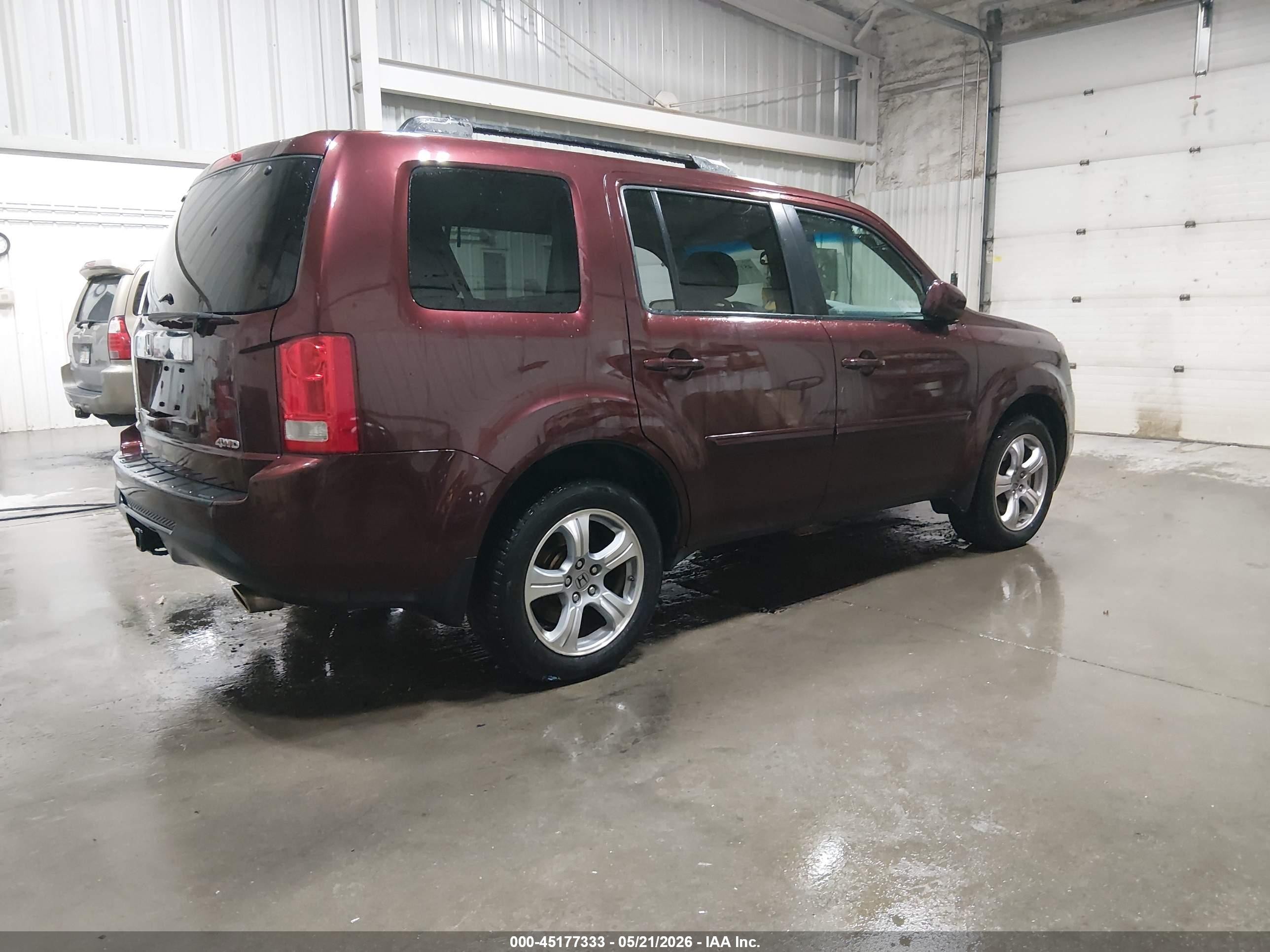 2012 Honda Pilot Ex-l Черный vin: 5FNYF4H51CB018666