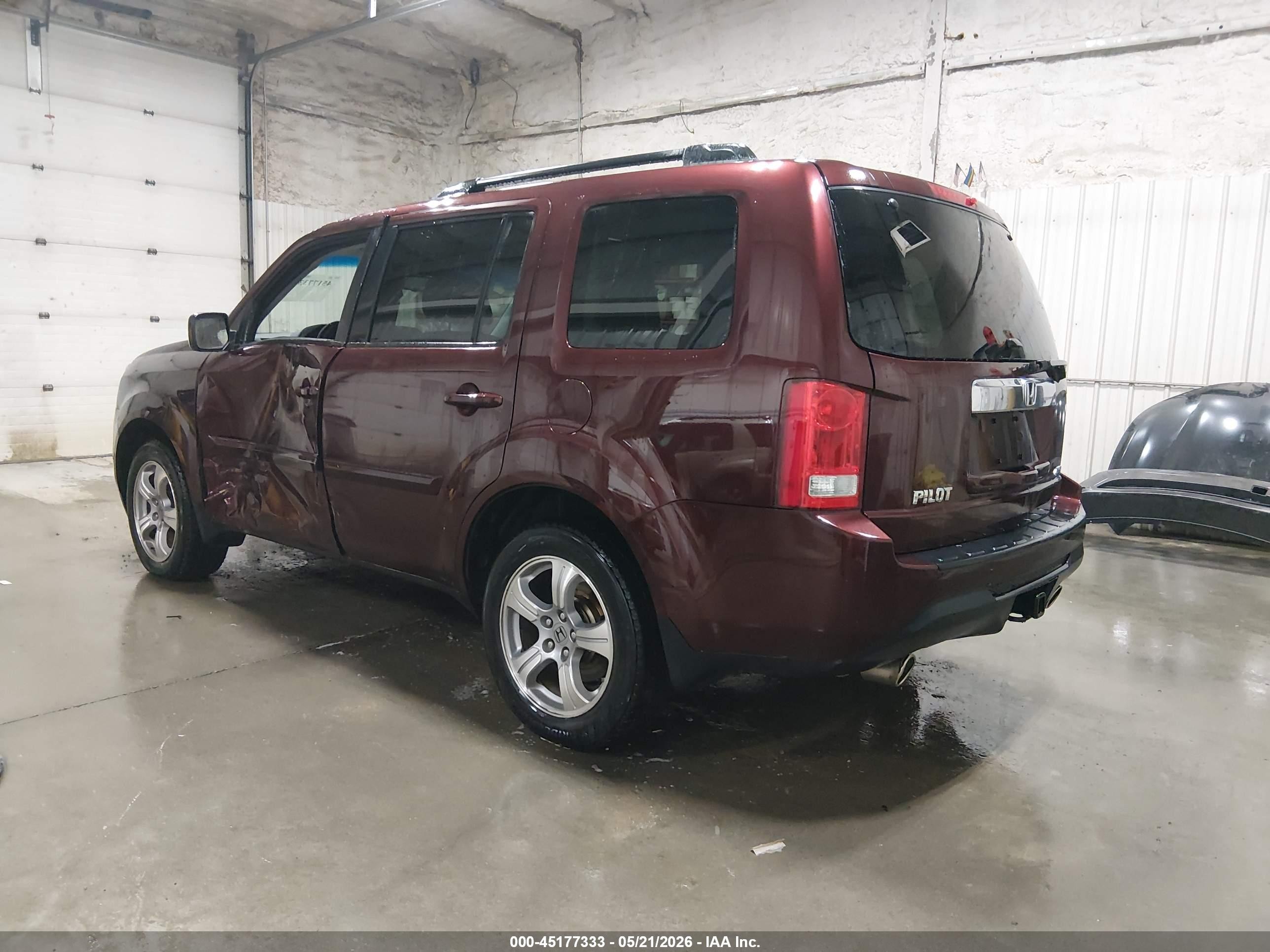 2012 Honda Pilot Ex-l Черный vin: 5FNYF4H51CB018666