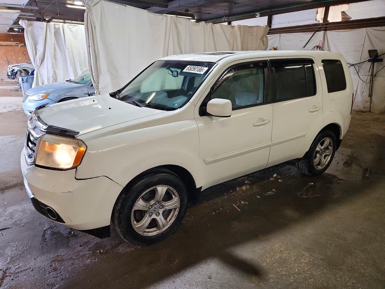 2012 Honda Pilot Exl Белый vin: 5FNYF4H51CB025584