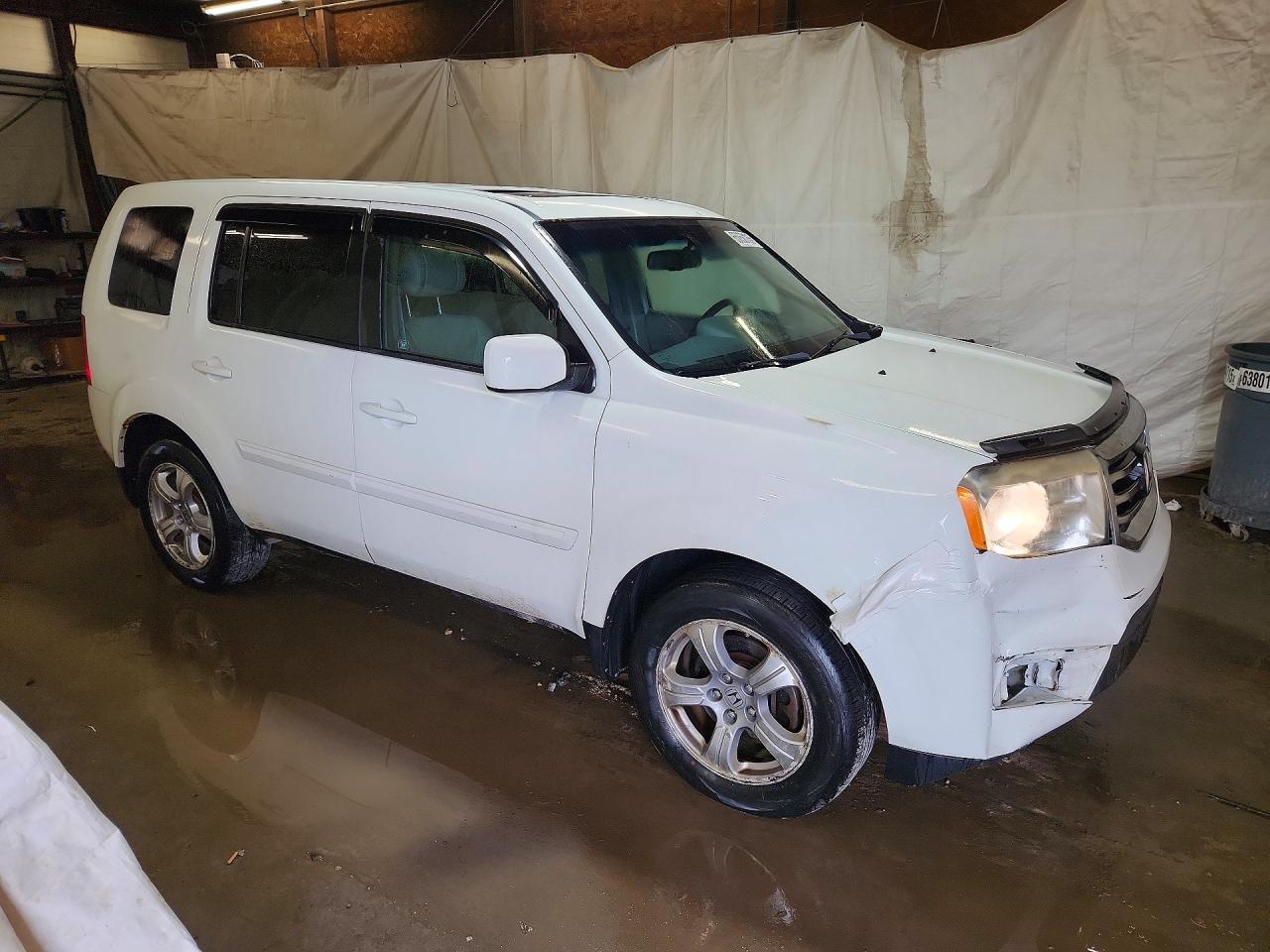2012 Honda Pilot Exl Белый vin: 5FNYF4H51CB025584
