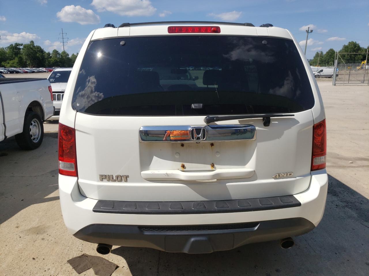 2012 Honda Pilot Exl Белый vin: 5FNYF4H51CB036987