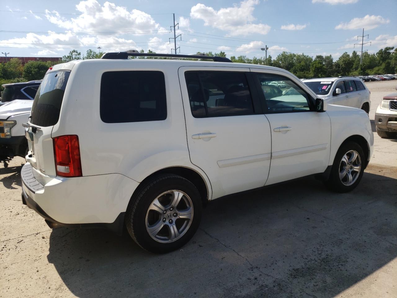 2012 Honda Pilot Exl Белый vin: 5FNYF4H51CB036987