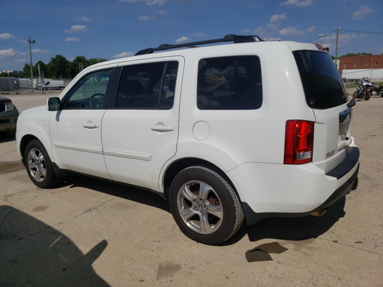 2012 Honda Pilot Exl Белый vin: 5FNYF4H51CB036987