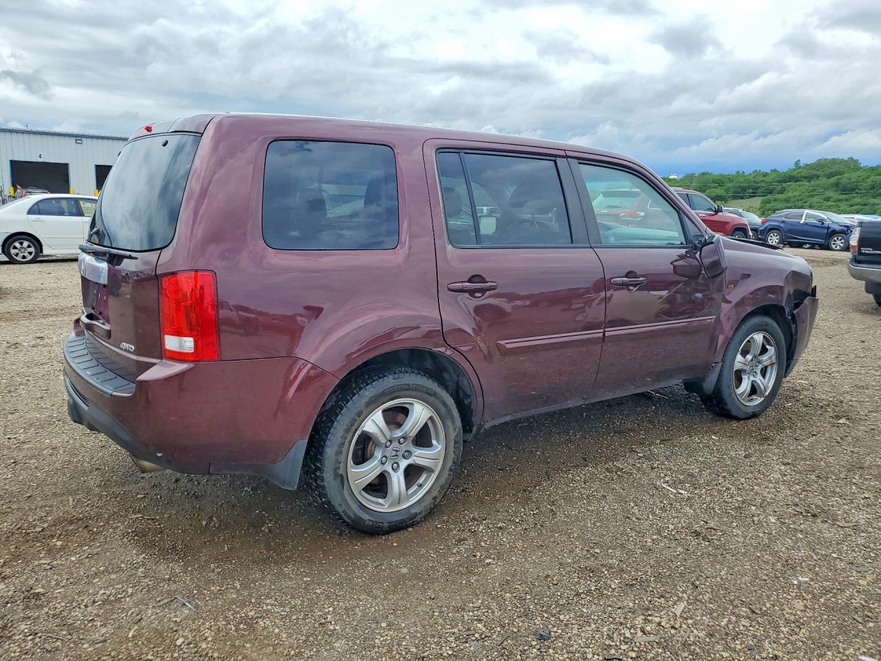 2012 Honda Pilot Exl Maroon vin: 5FNYF4H51CB076213