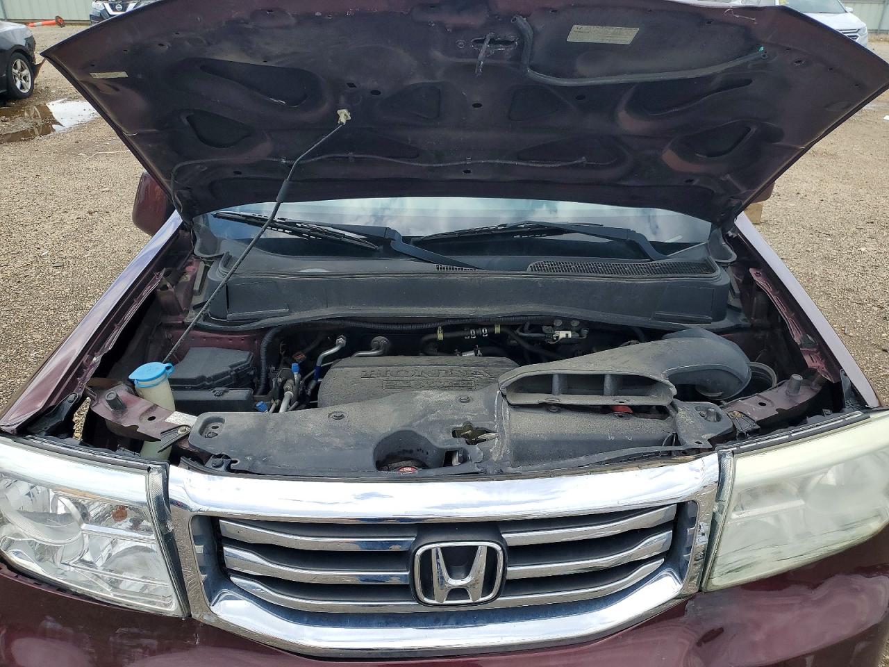 2012 Honda Pilot Exl Maroon vin: 5FNYF4H51CB076213