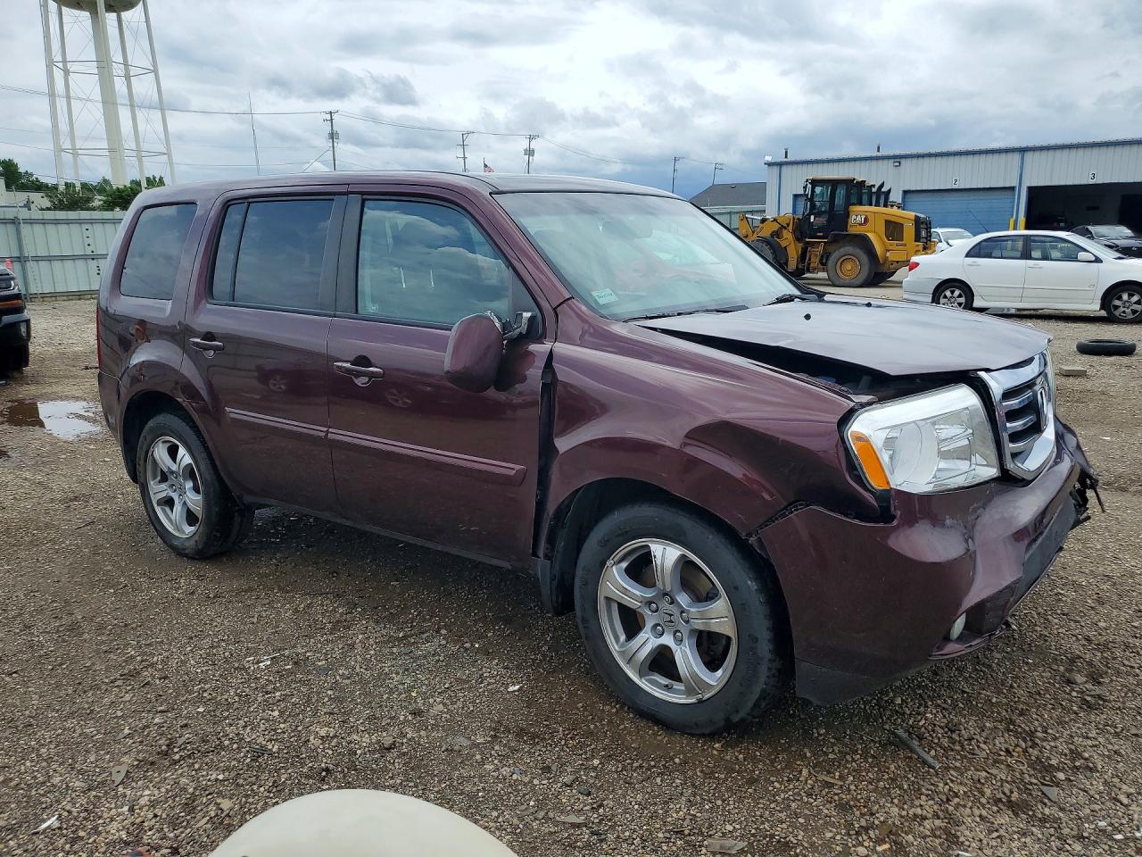 2012 Honda Pilot Exl Maroon vin: 5FNYF4H51CB076213