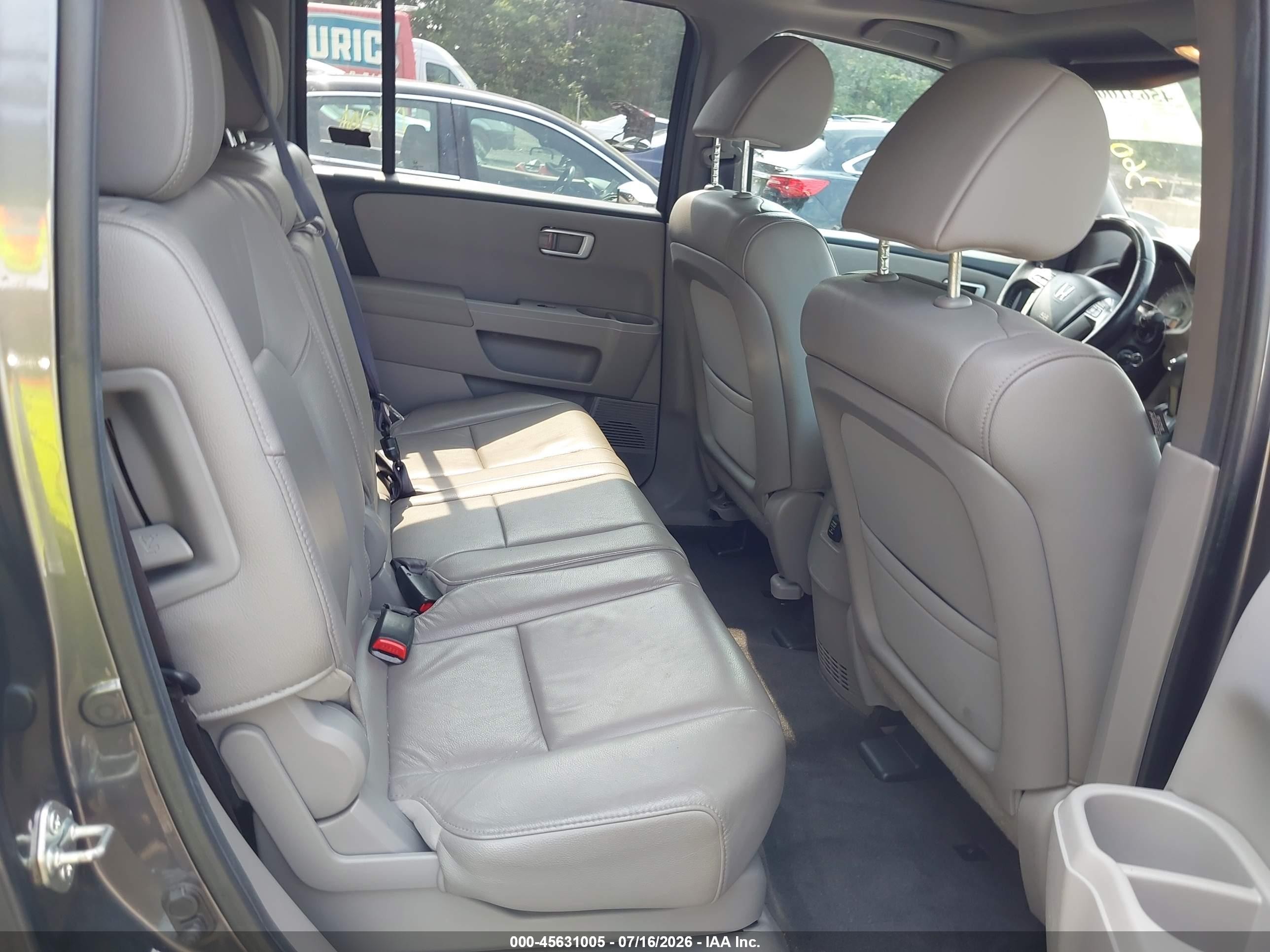 2013 Honda Pilot Ex-l Gray vin: 5FNYF4H51DB014621
