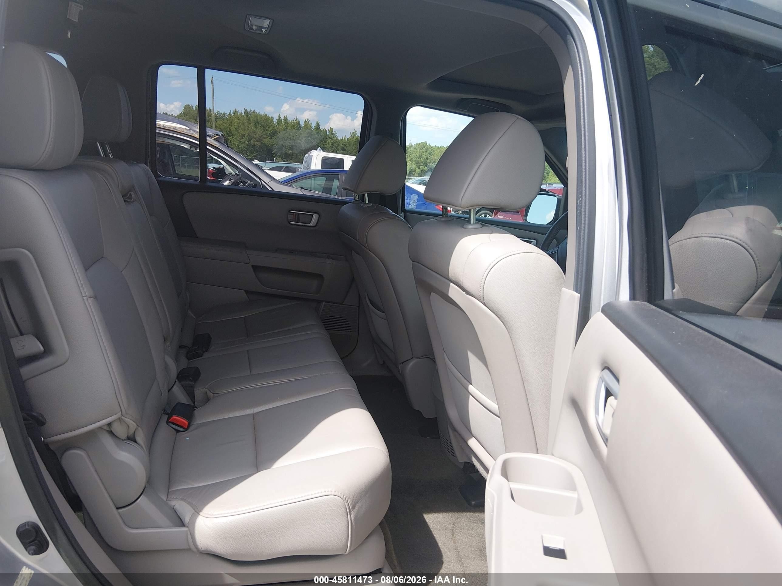 2013 Honda Pilot Ex-l Silver vin: 5FNYF4H51DB047392