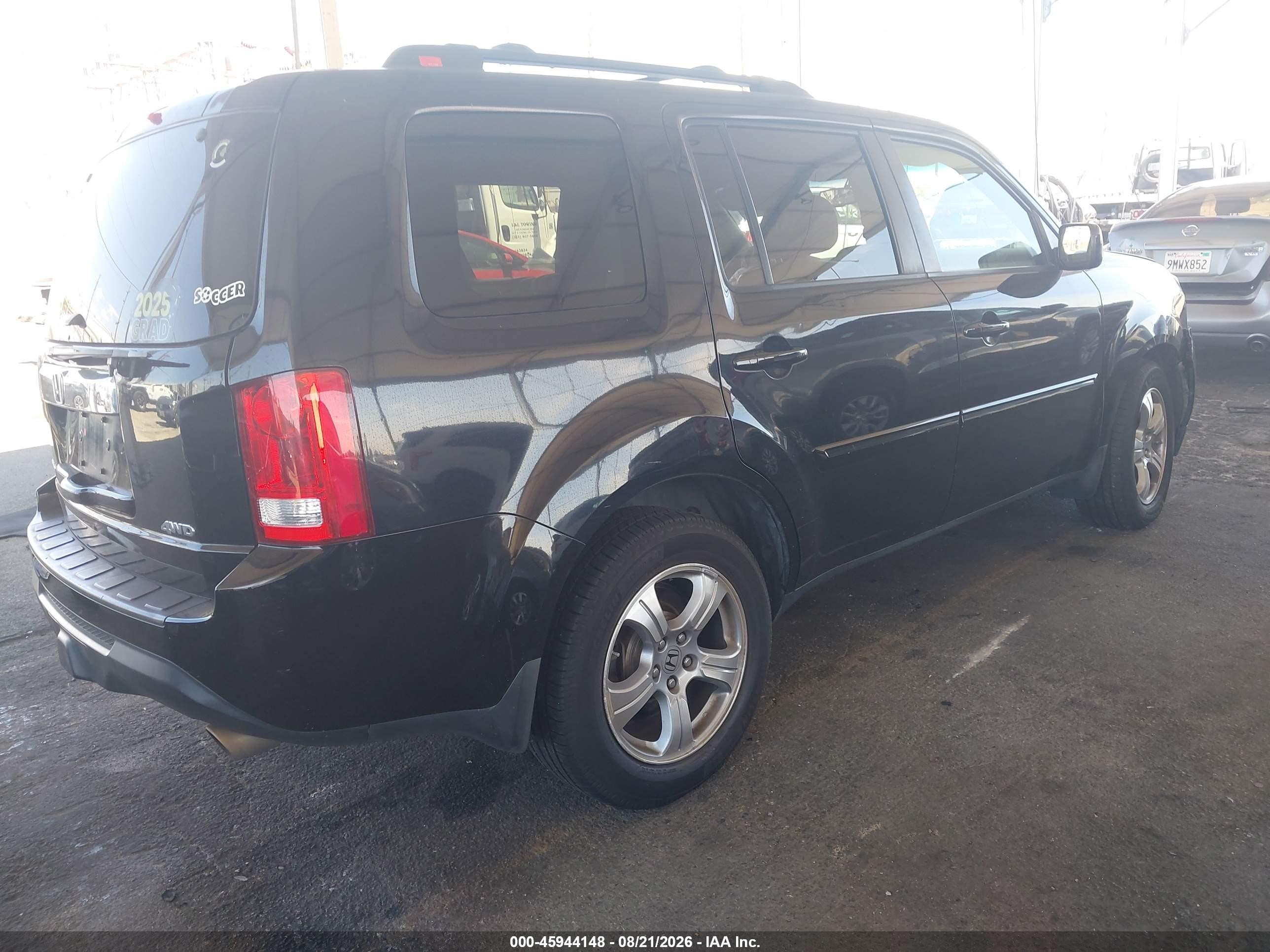 2013 Honda Pilot Ex-l Black vin: 5FNYF4H51DB075502