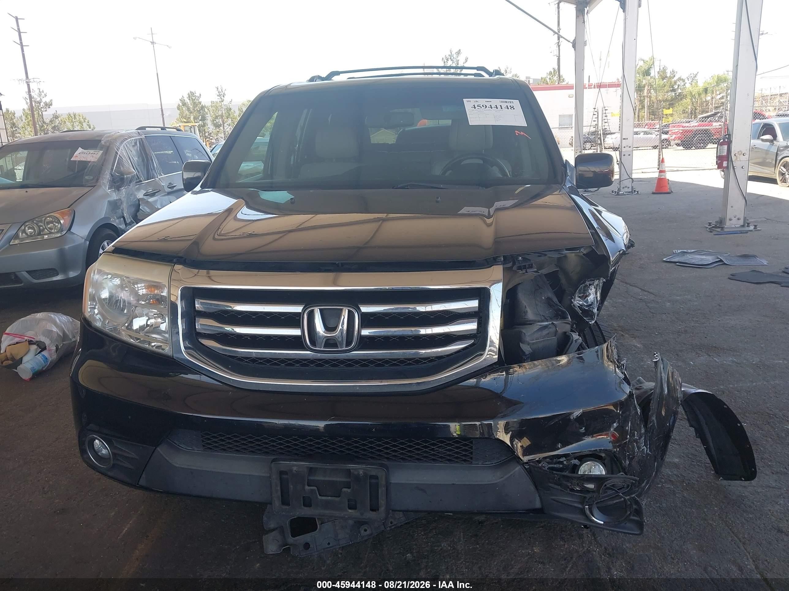 2013 Honda Pilot Ex-l Black vin: 5FNYF4H51DB075502