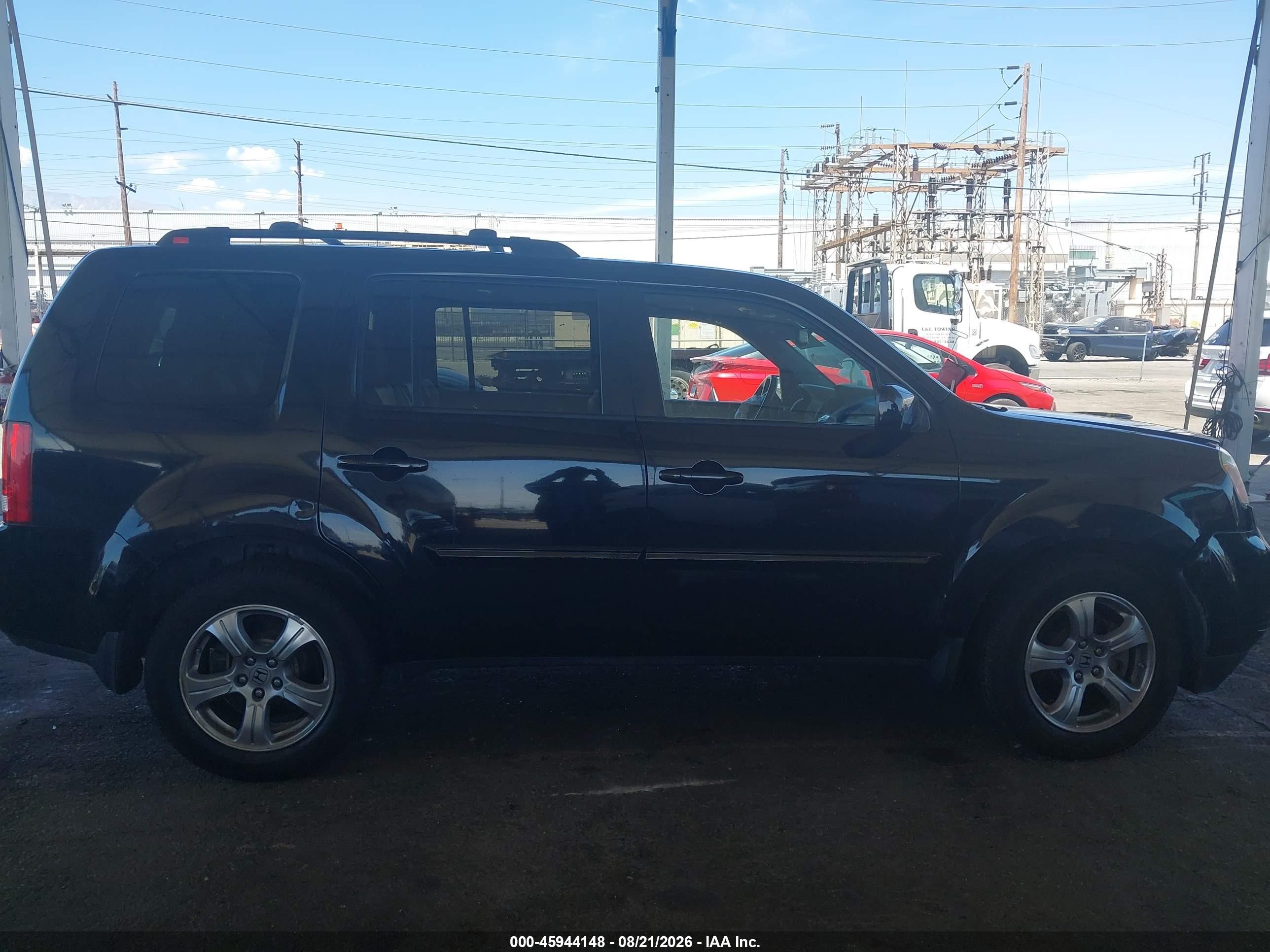 2013 Honda Pilot Ex-l Black vin: 5FNYF4H51DB075502