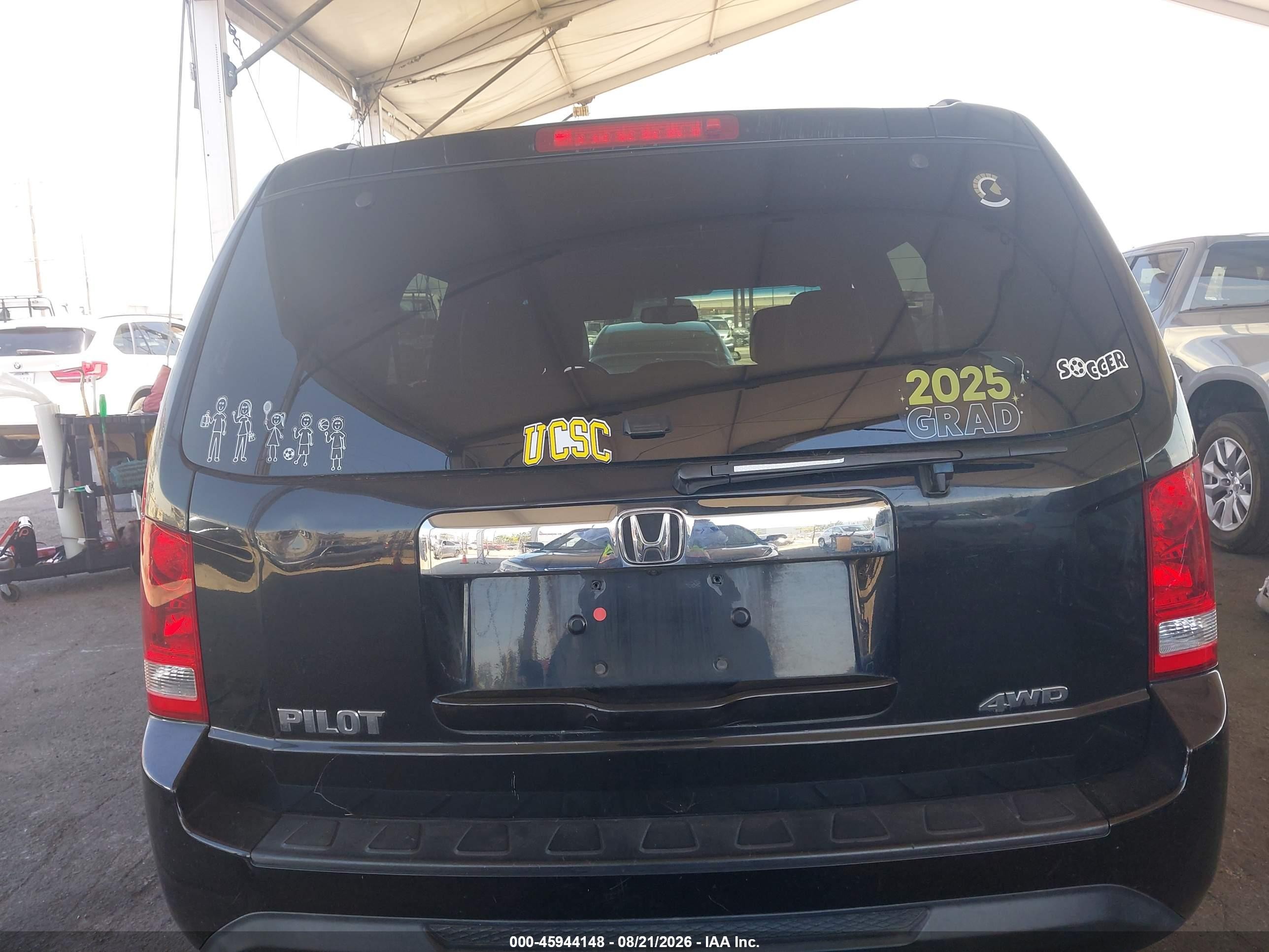 2013 Honda Pilot Ex-l Black vin: 5FNYF4H51DB075502