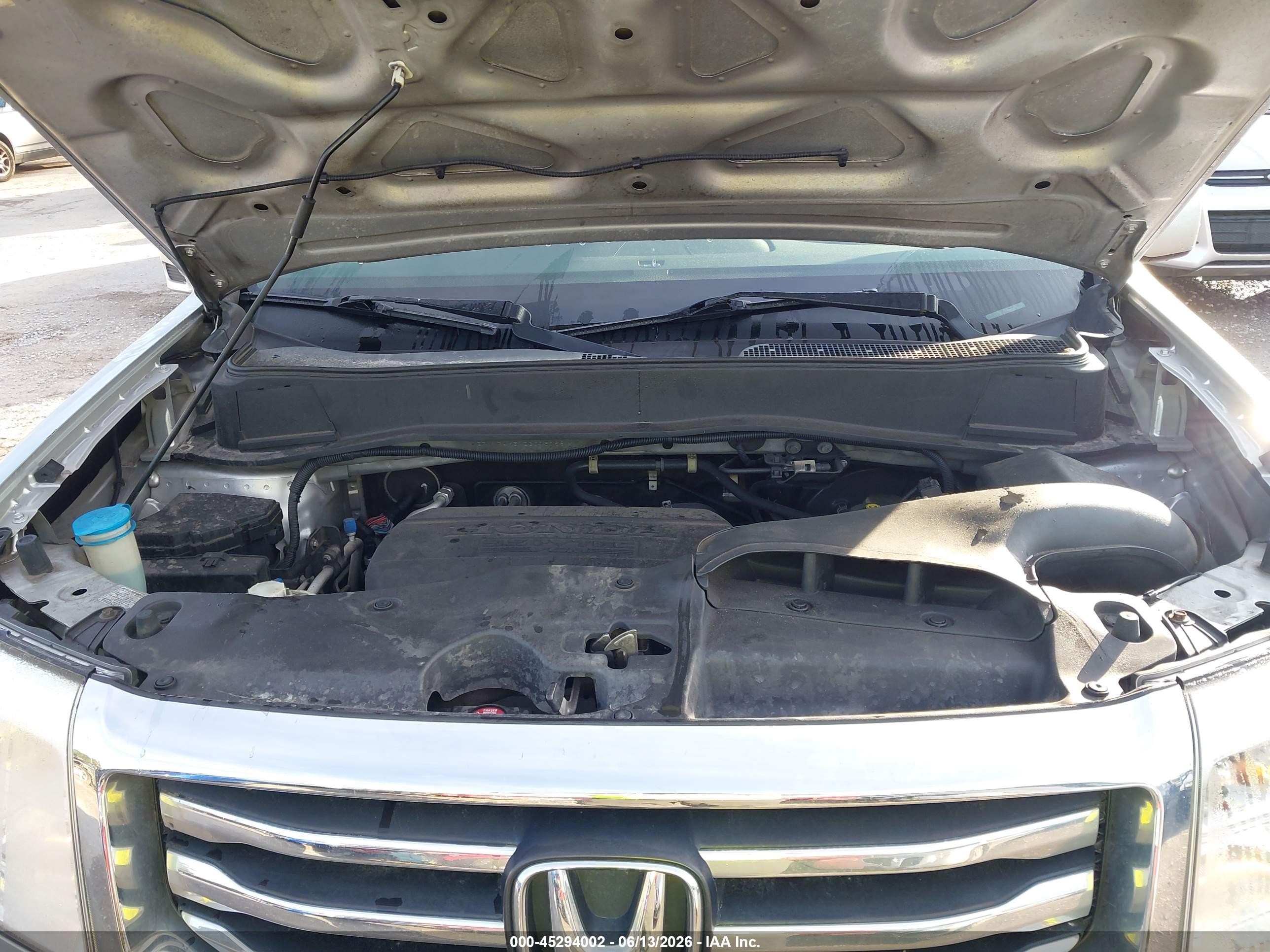 2013 Honda Pilot Ex-l Silver vin: 5FNYF4H51DB075788