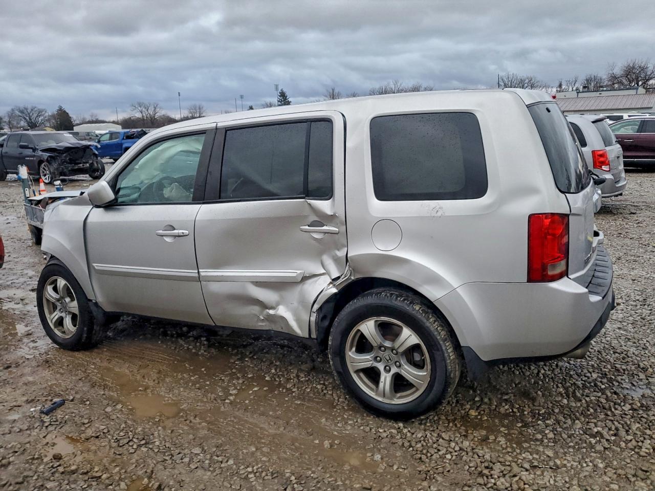 2013 Honda Pilot Exl Серый vin: 5FNYF4H51DB081395