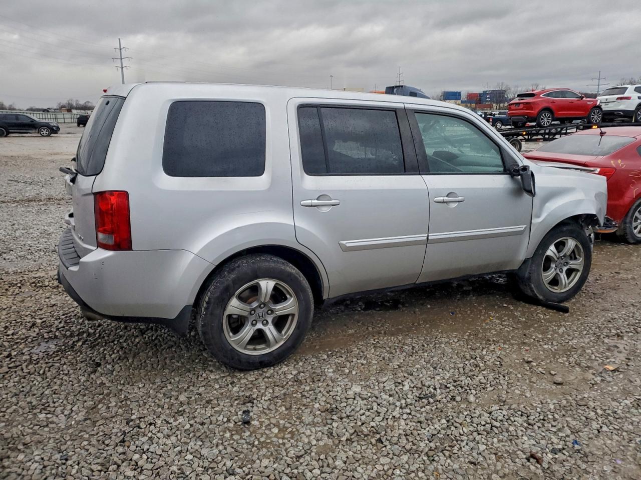 2013 Honda Pilot Exl Серый vin: 5FNYF4H51DB081395