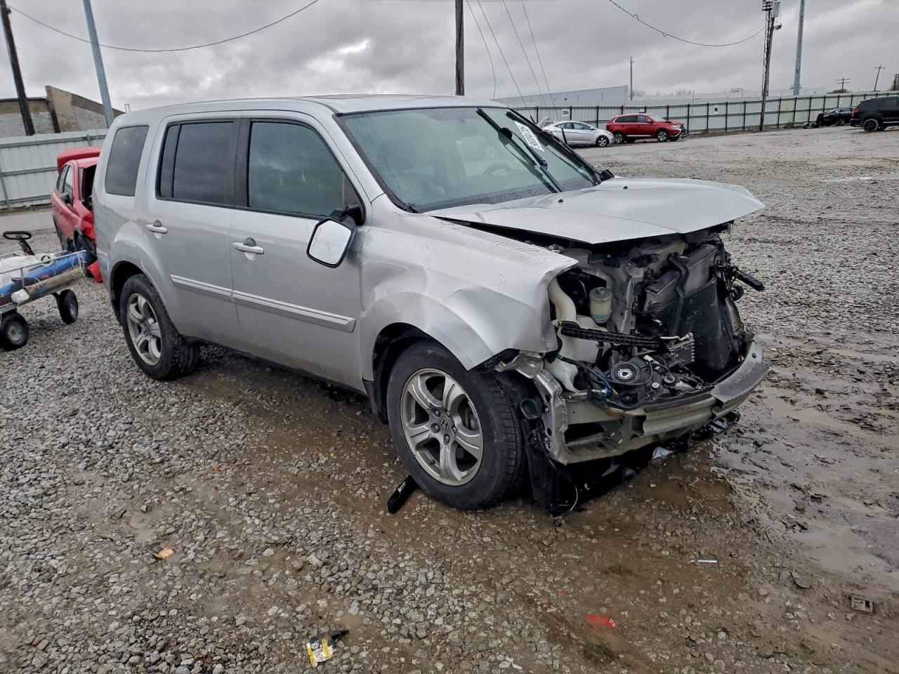 2013 Honda Pilot Exl Серый vin: 5FNYF4H51DB081395