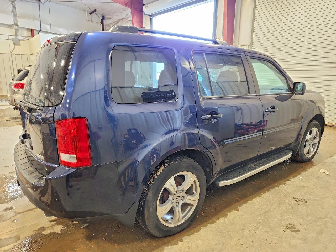 2014 Honda Pilot Exl Blue vin: 5FNYF4H51EB014958