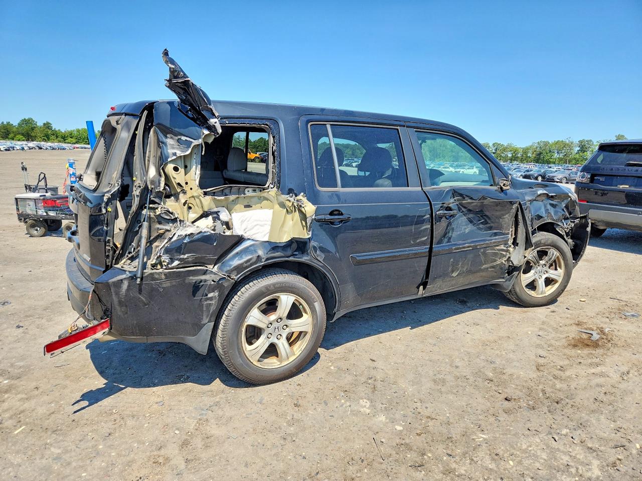2014 Honda Pilot Exl Black vin: 5FNYF4H51EB016175
