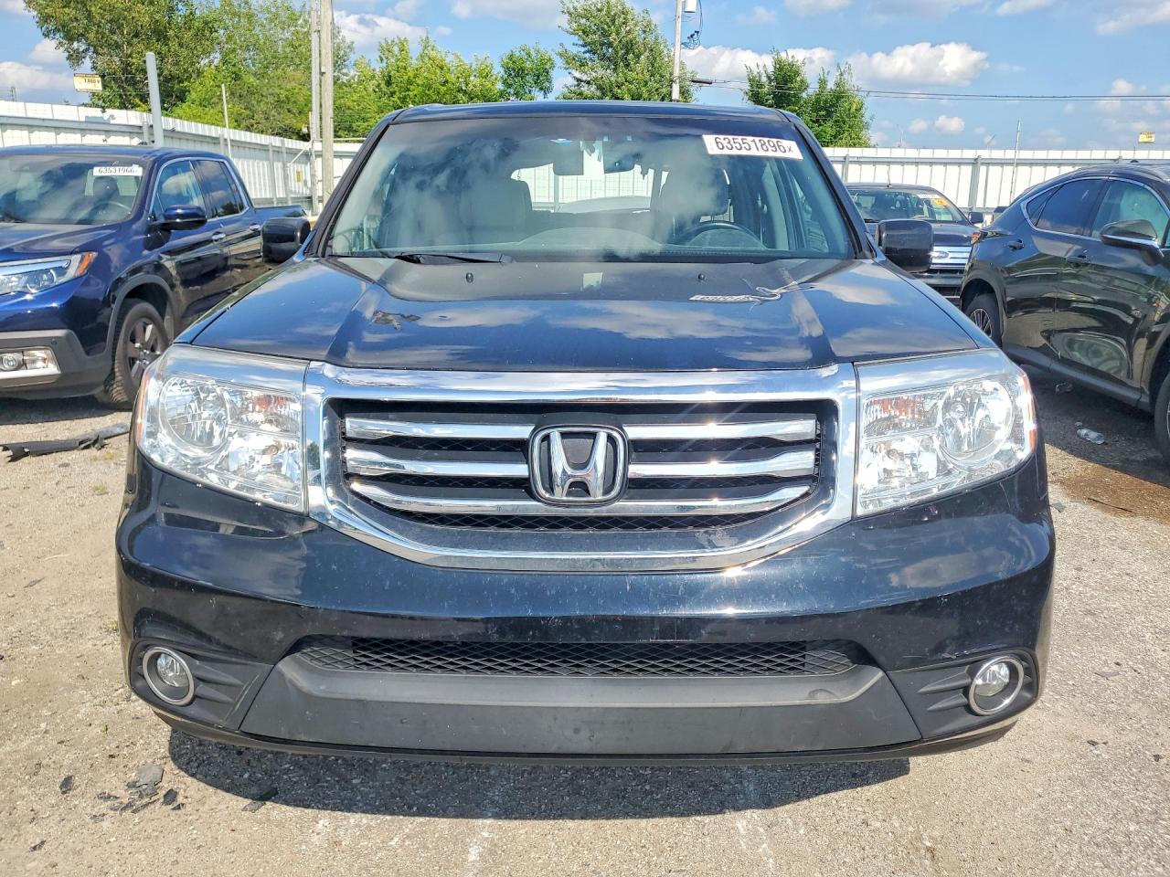 2014 Honda Pilot Exl Blue vin: 5FNYF4H51EB027435
