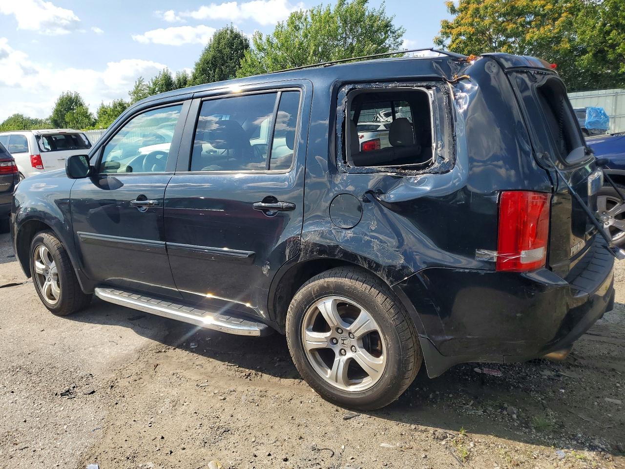 2014 Honda Pilot Exl Blue vin: 5FNYF4H51EB027435