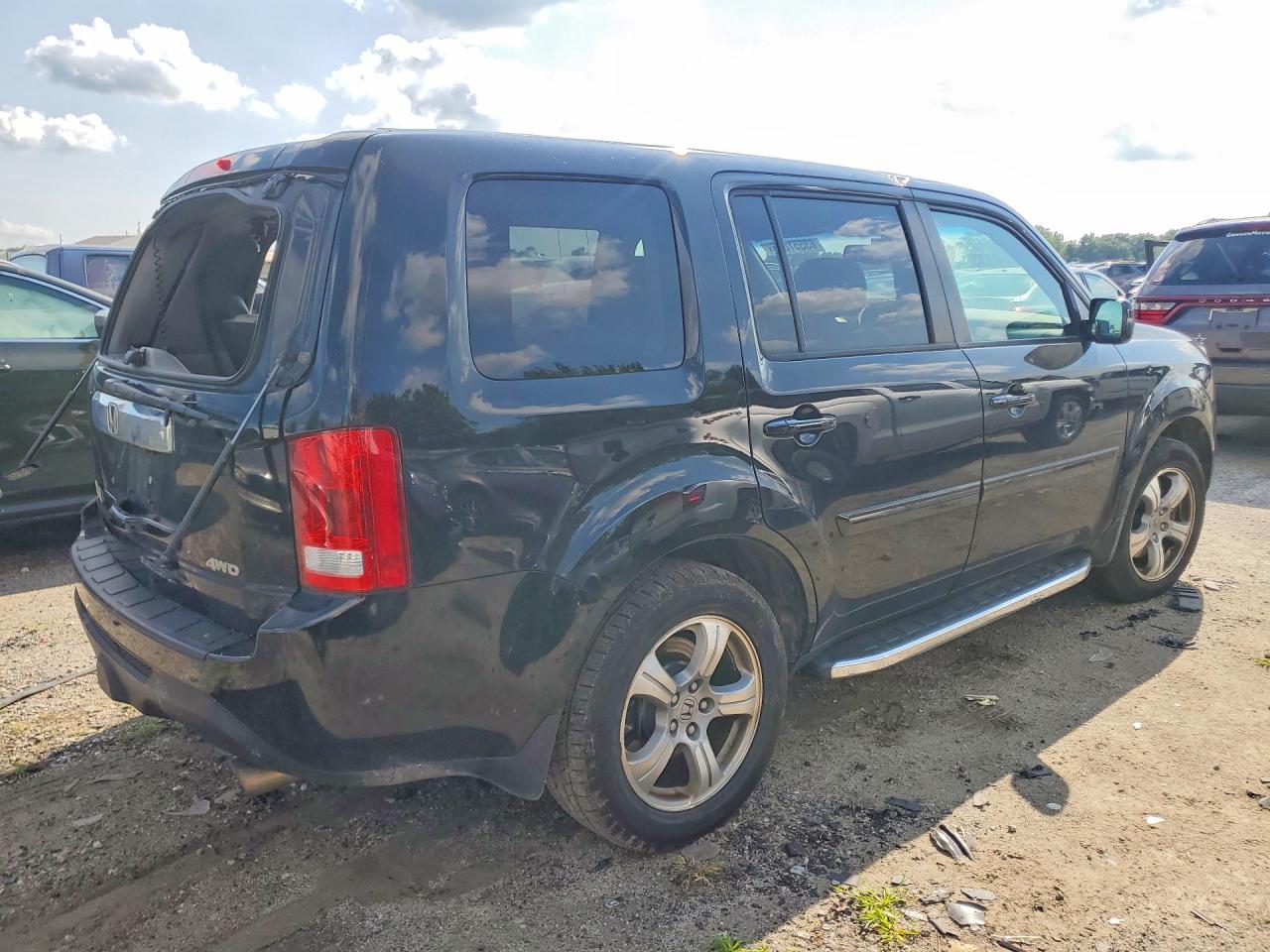 2014 Honda Pilot Exl Blue vin: 5FNYF4H51EB027435