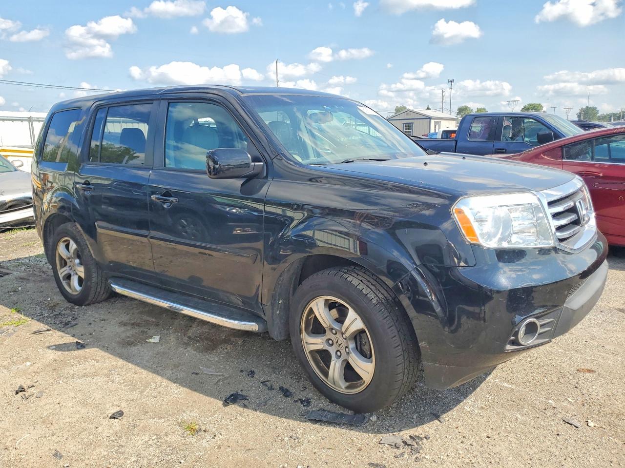2014 Honda Pilot Exl Blue vin: 5FNYF4H51EB027435