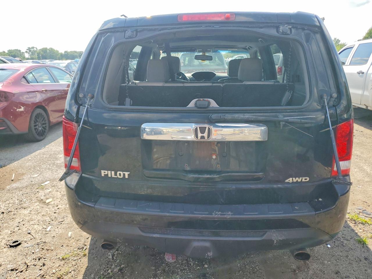 2014 Honda Pilot Exl Blue vin: 5FNYF4H51EB027435