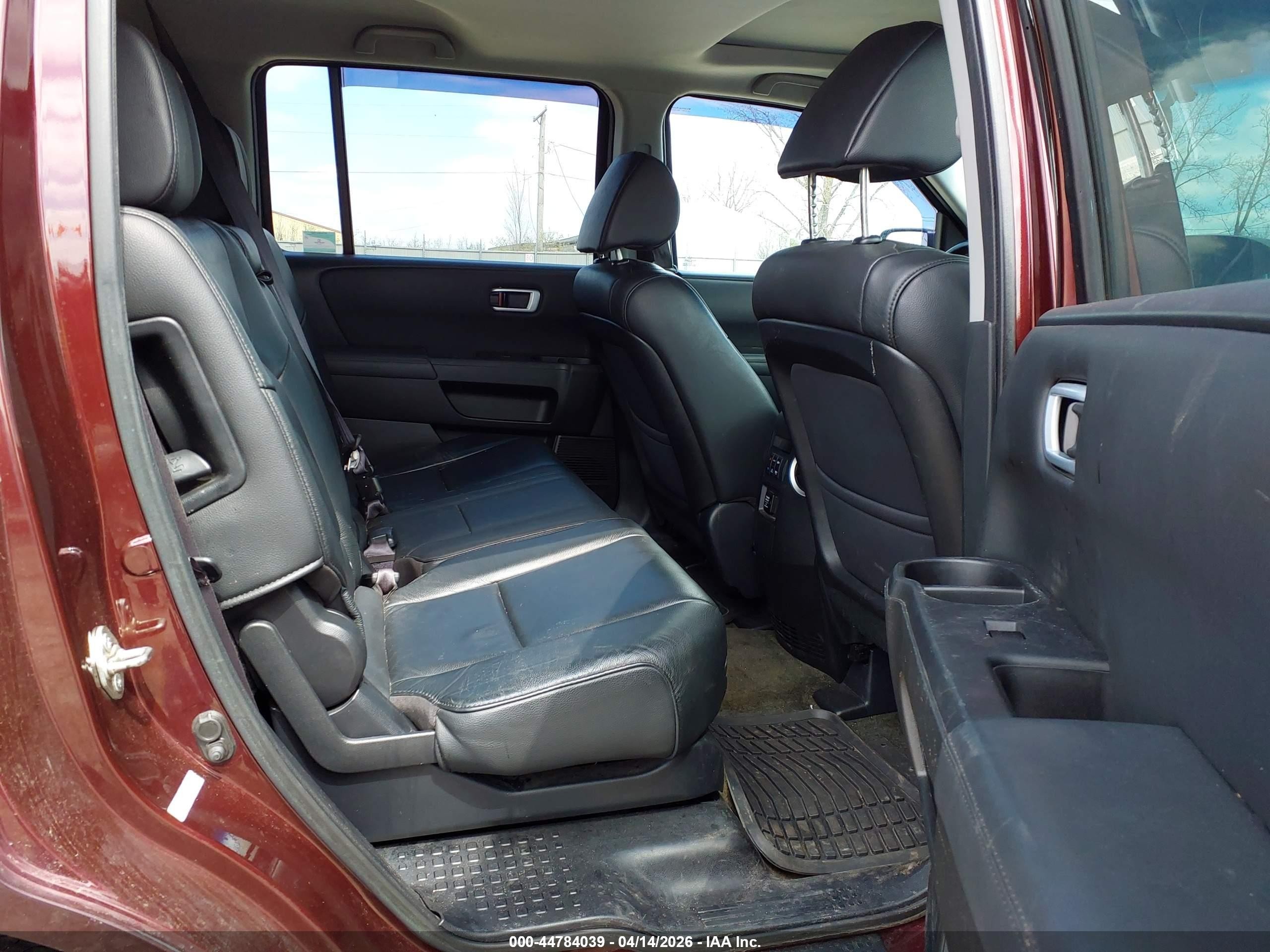2014 Honda Pilot Ex-l Burgundy vin: 5FNYF4H51EB043537