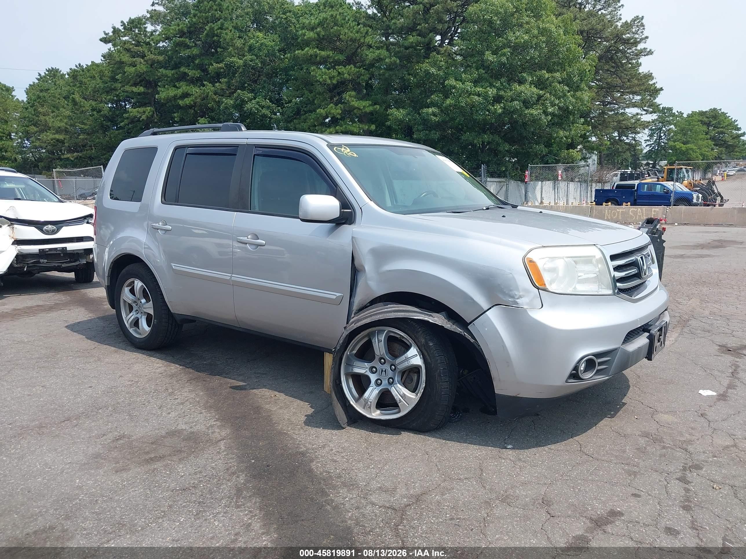2014 Honda Pilot Ex-l Серебряный vin: 5FNYF4H51EB056885