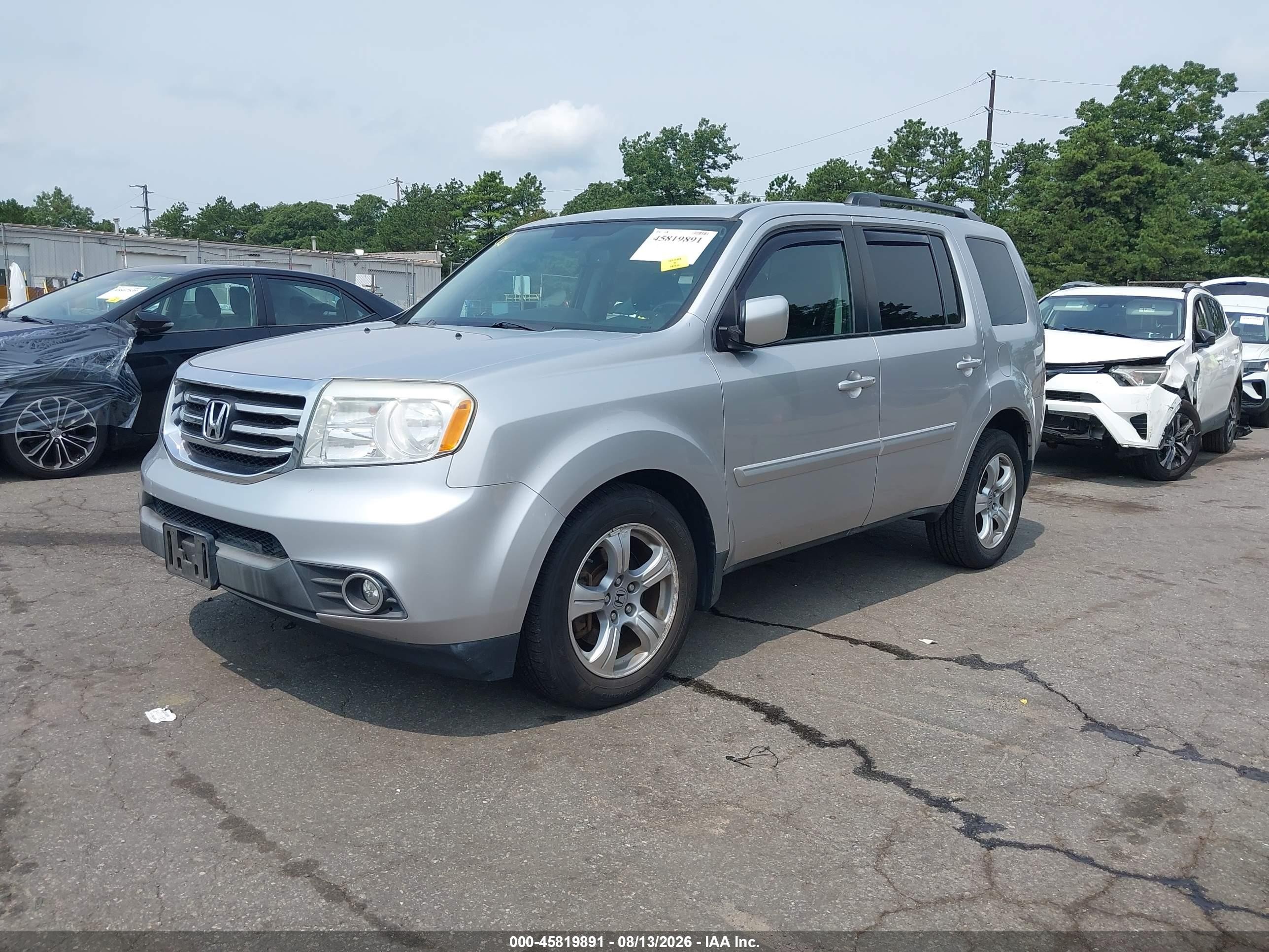 2014 Honda Pilot Ex-l Серебряный vin: 5FNYF4H51EB056885