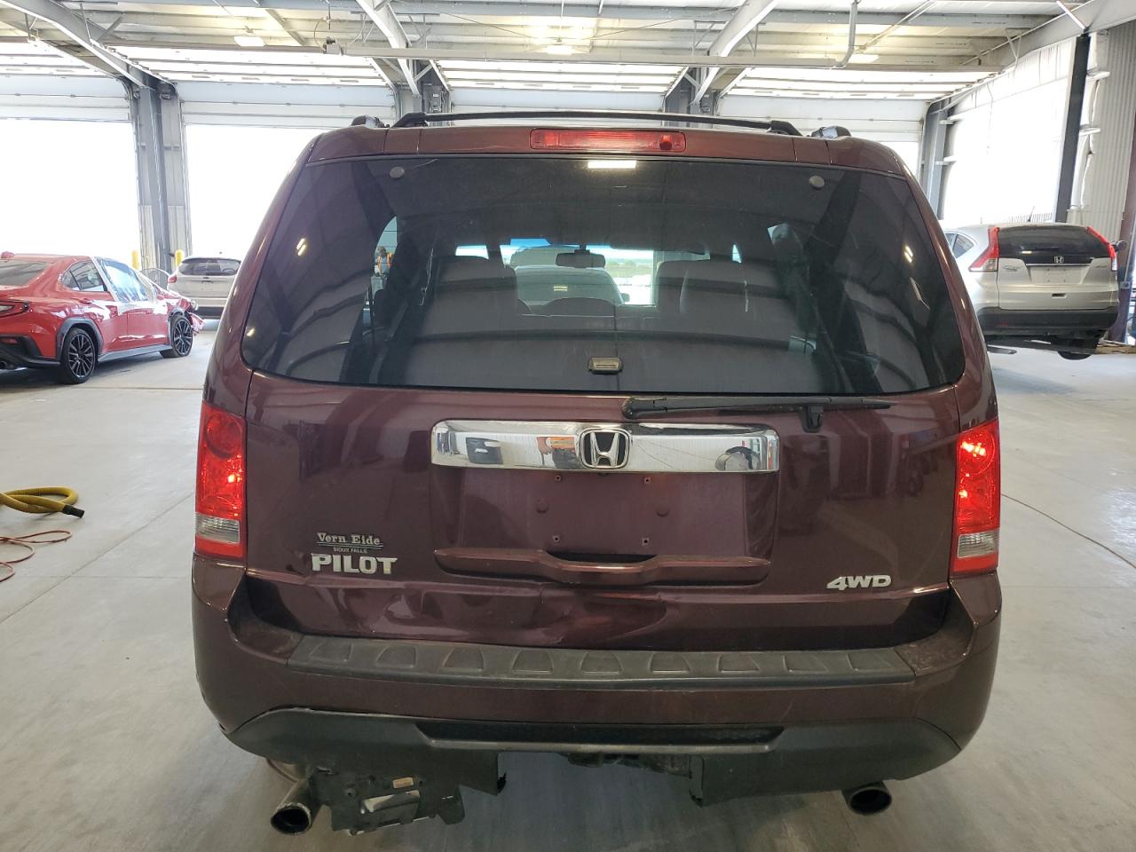 2015 Honda Pilot Exl Темно-бордовый vin: 5FNYF4H51FB034757