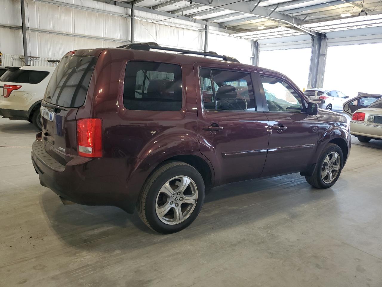 2015 Honda Pilot Exl Темно-бордовый vin: 5FNYF4H51FB034757