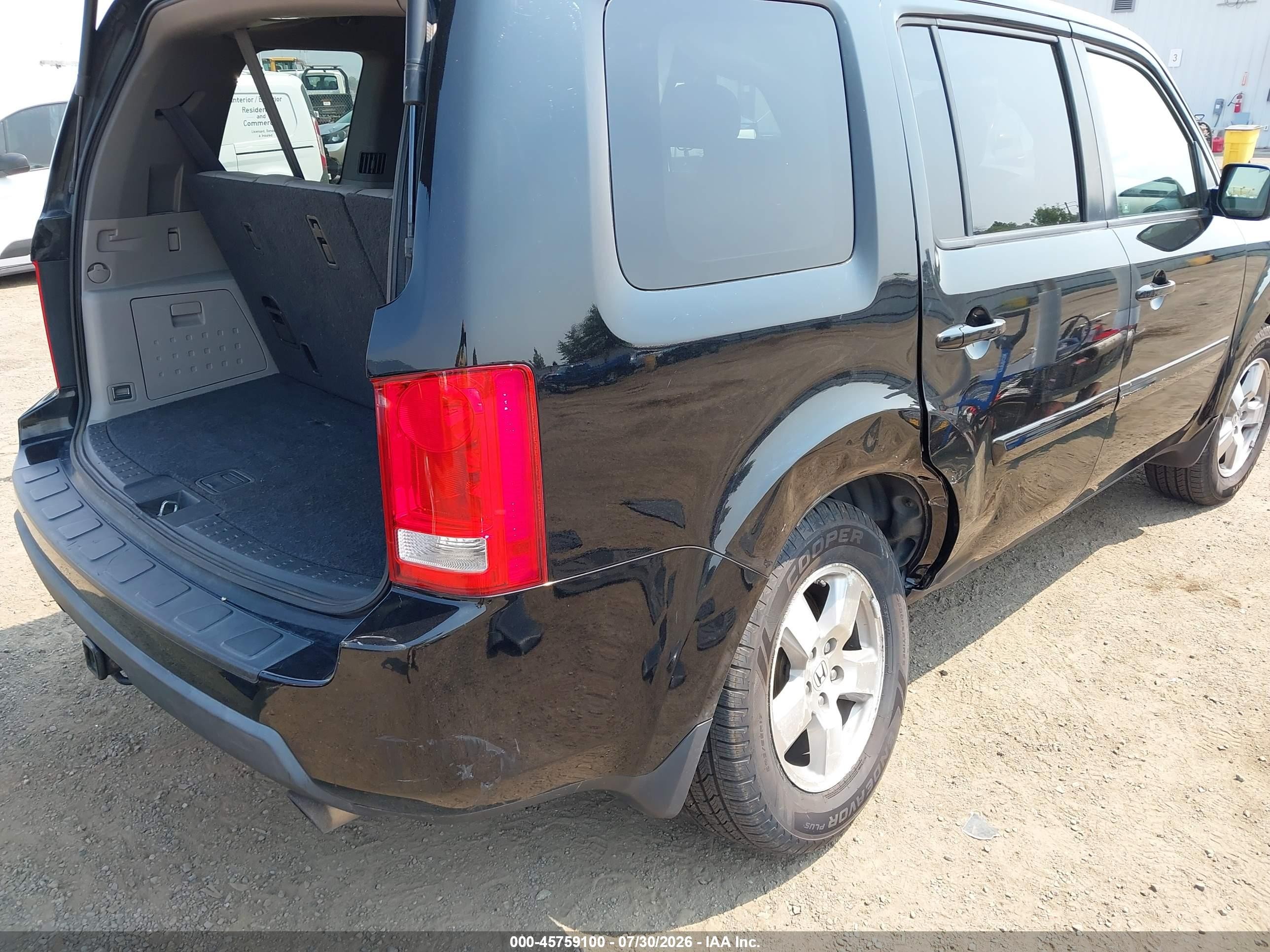 2010 Honda Pilot Ex-l Black vin: 5FNYF4H52AB025378