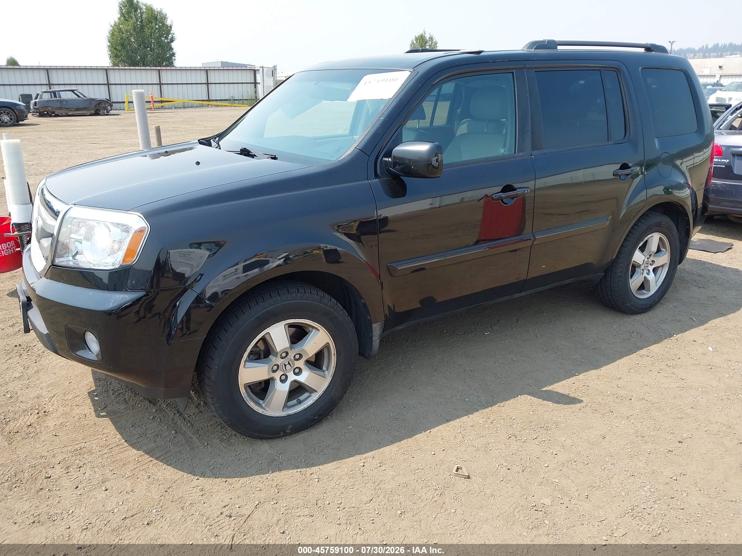 2010 Honda Pilot Ex-l Black vin: 5FNYF4H52AB025378