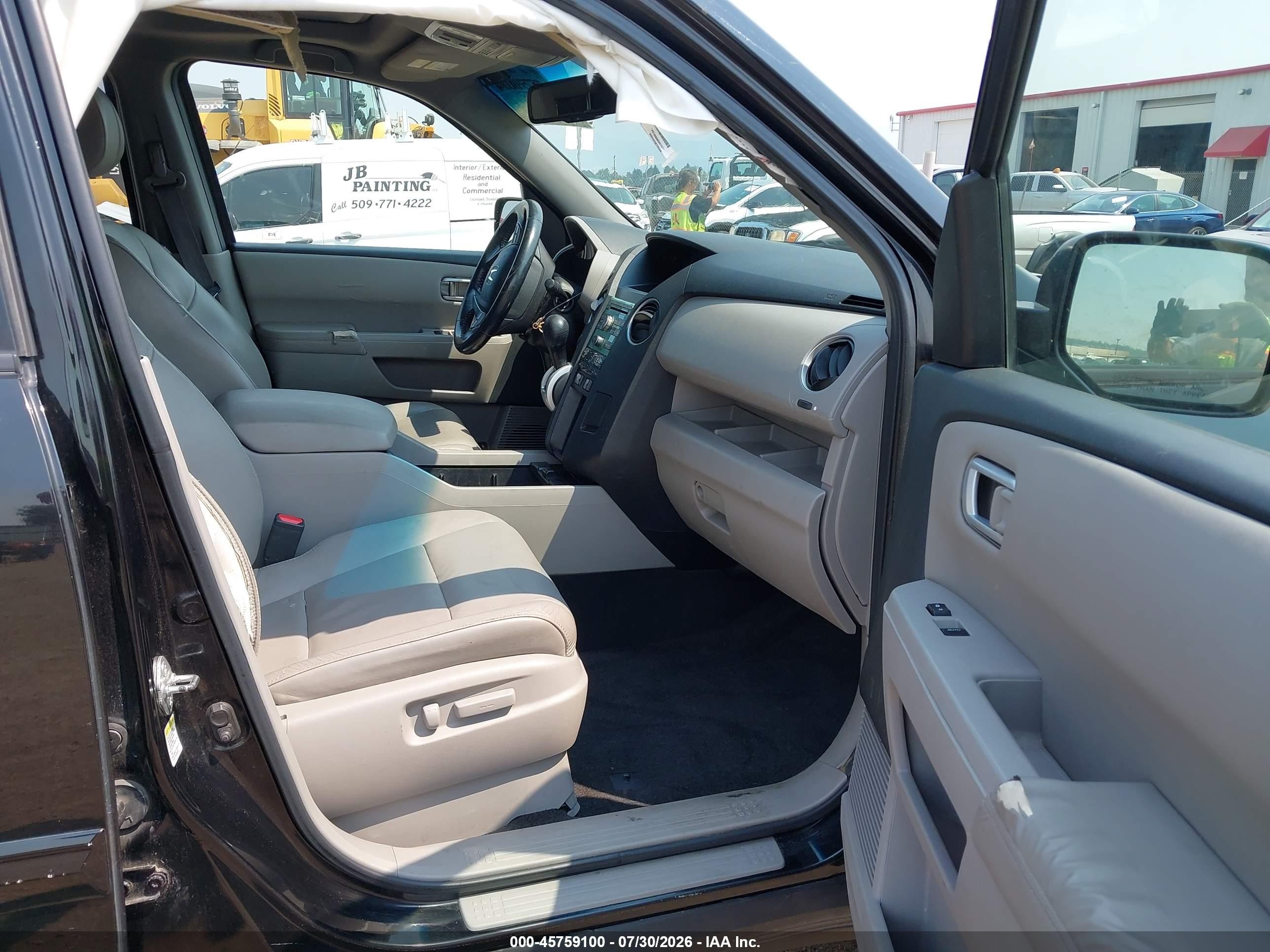 2010 Honda Pilot Ex-l Black vin: 5FNYF4H52AB025378