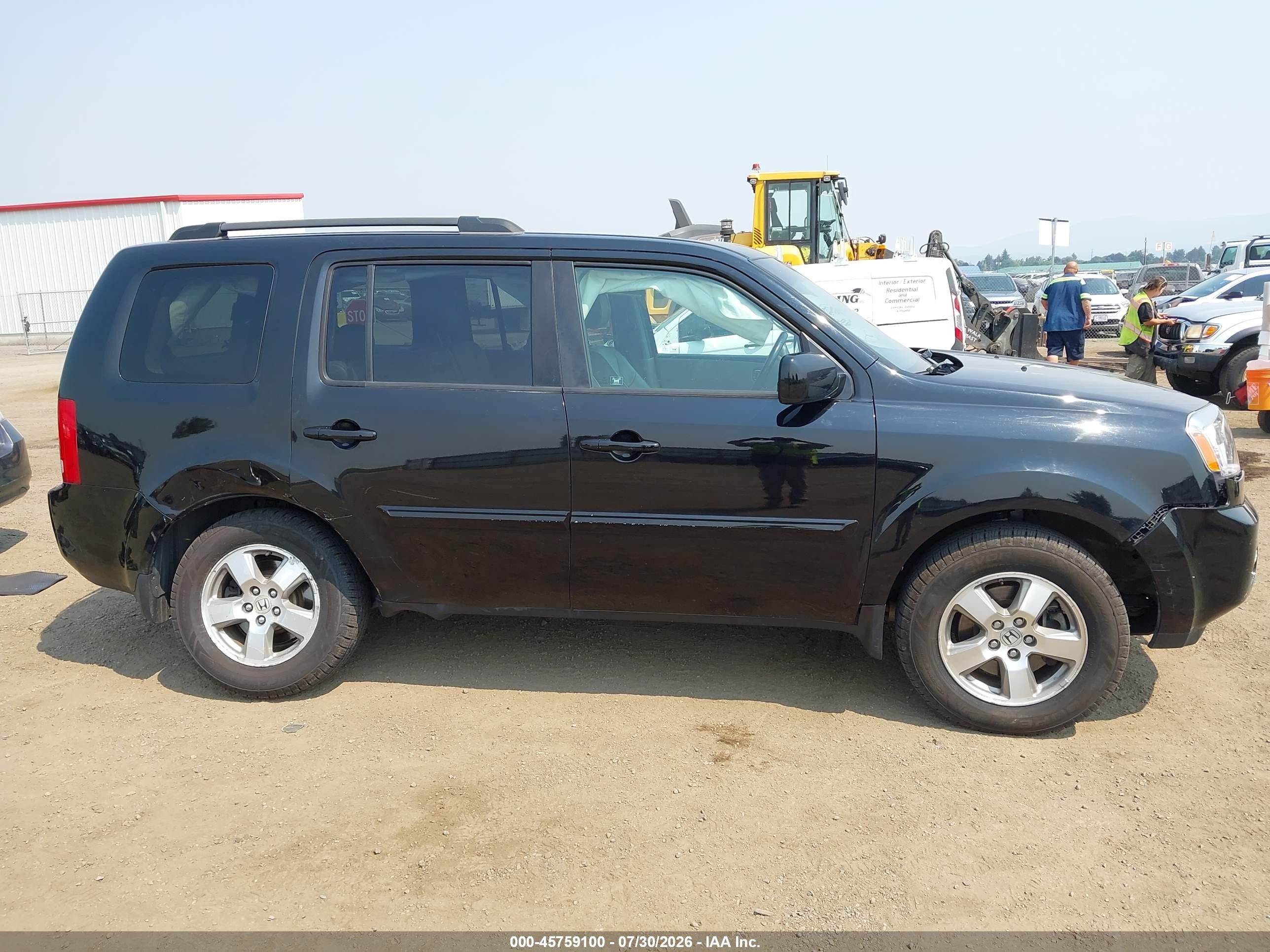 2010 Honda Pilot Ex-l Black vin: 5FNYF4H52AB025378